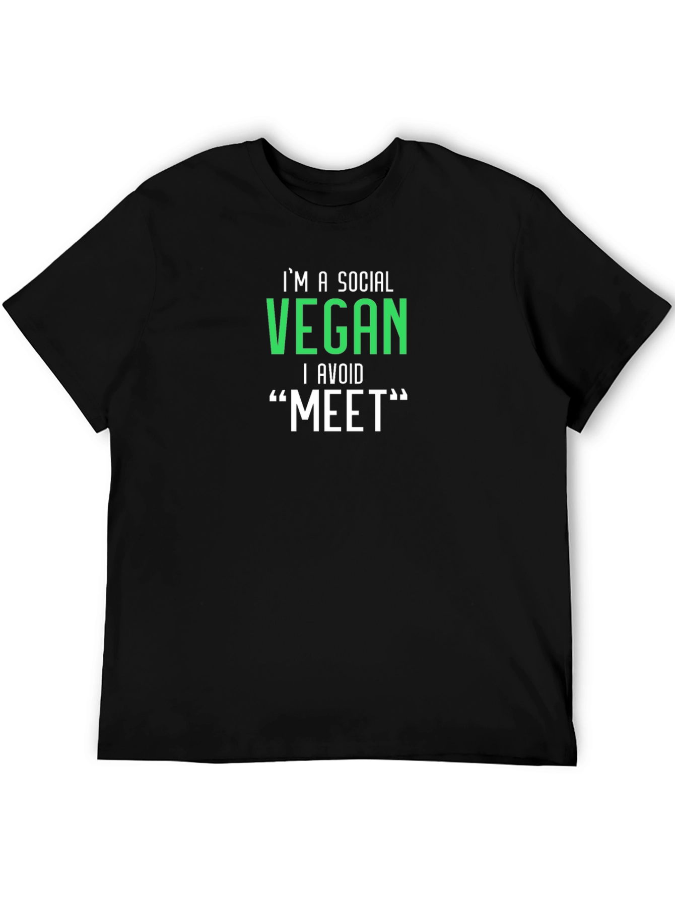 Social Vegan Graphic Tee - Avoid Meat