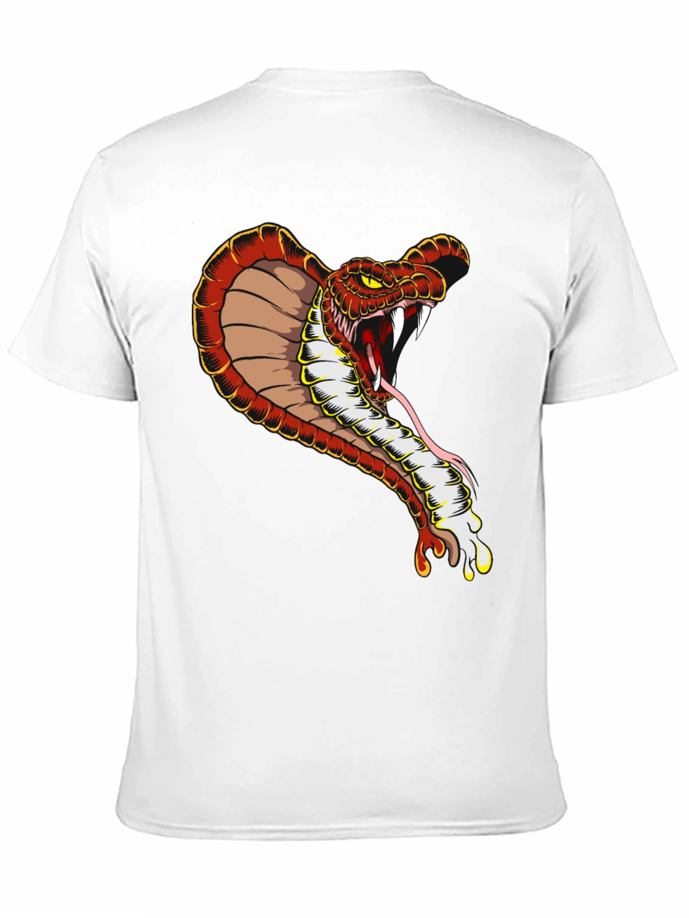 Cobra Graphic Tee - Mens Black Cotton T-Shirt