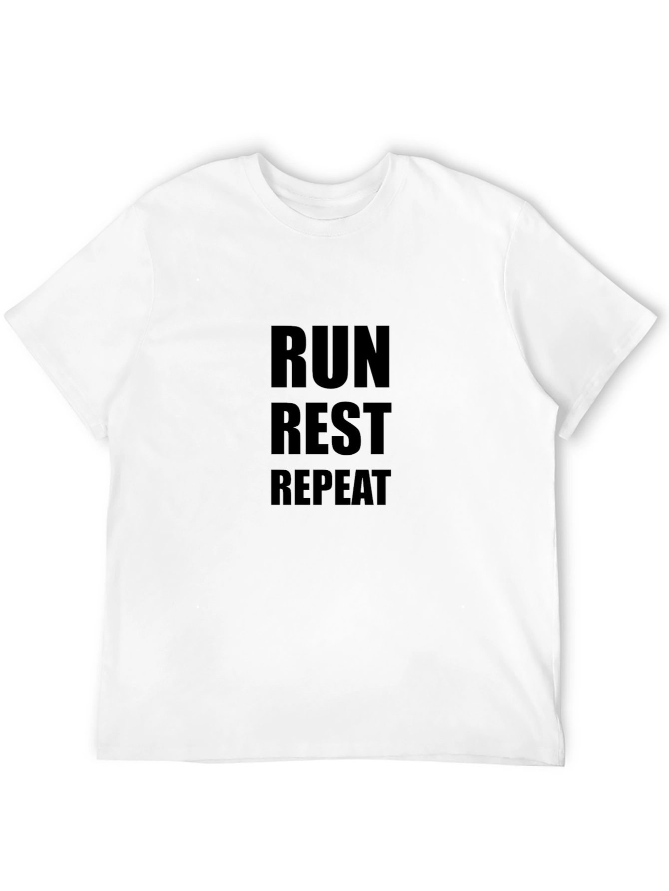 Run Rest Repeat Black Graphic Tee