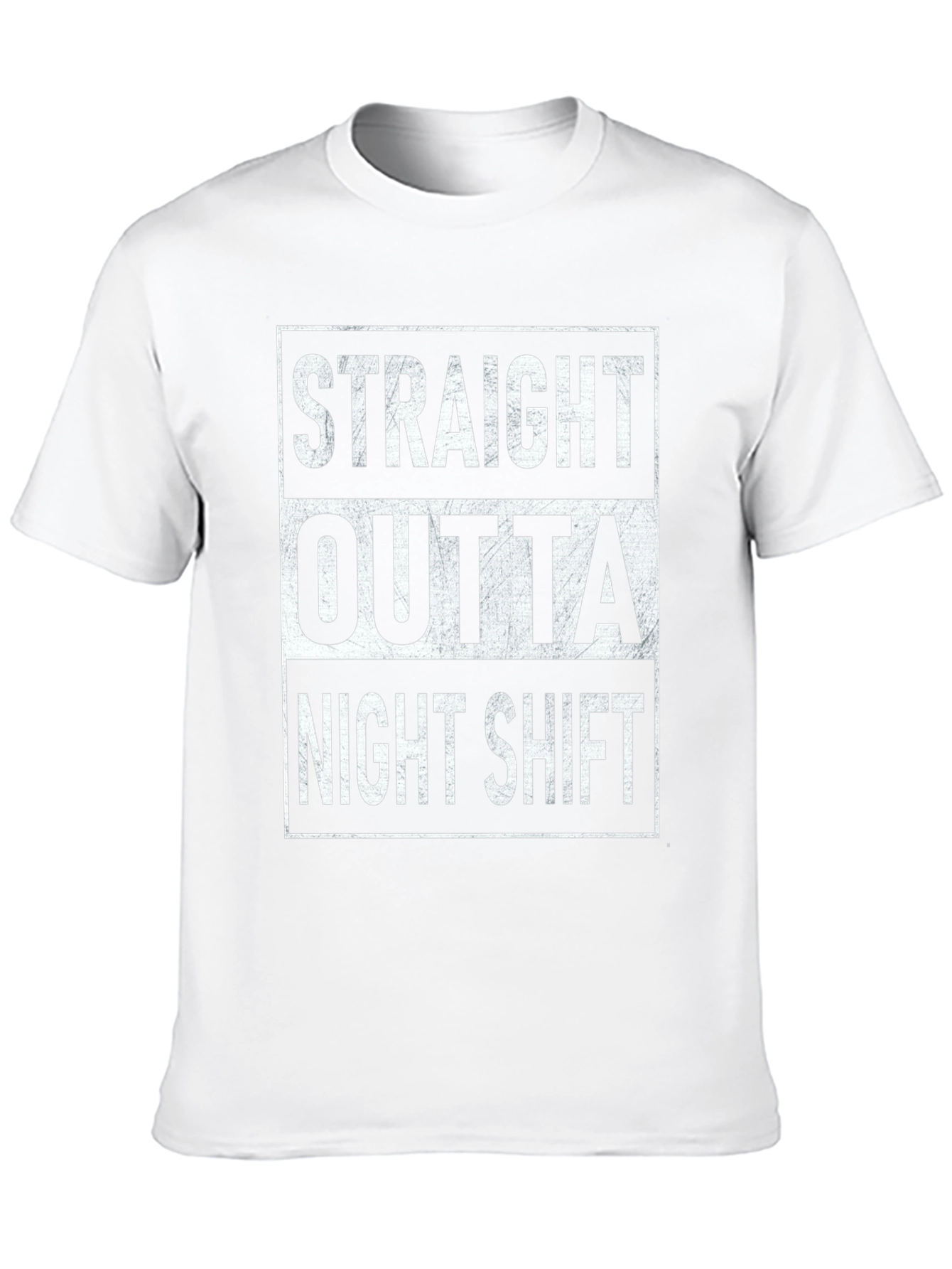 Straight Outta Night Shift Black T-Shirt