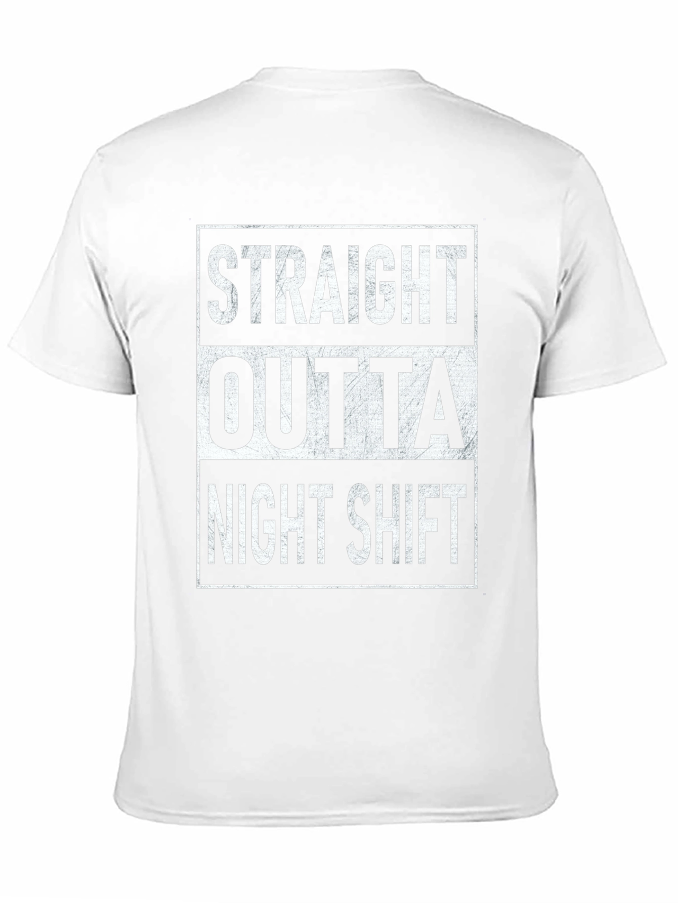 Straight Outta Night Shift Black T-Shirt