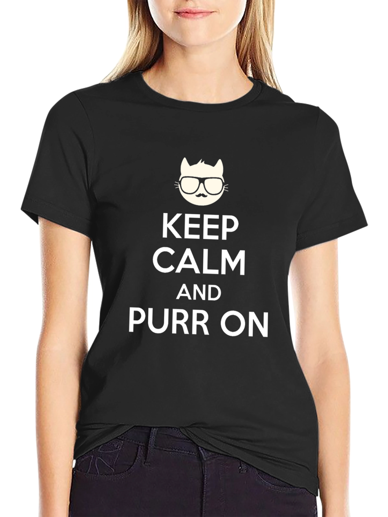Keep Calm and Purr On T-Shirt