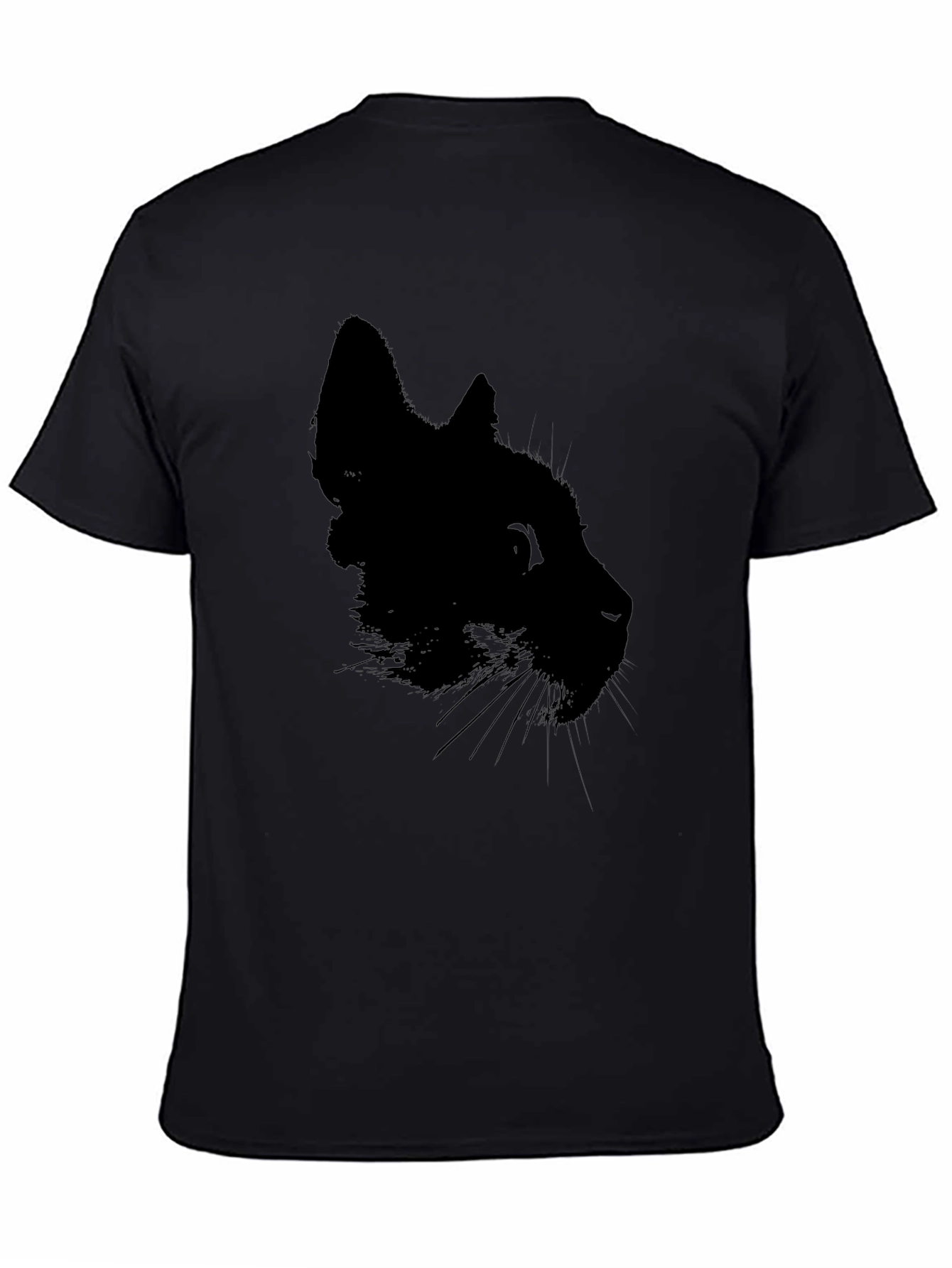 Black Cat Silhouette T-Shirt - Mens Graphic Tee