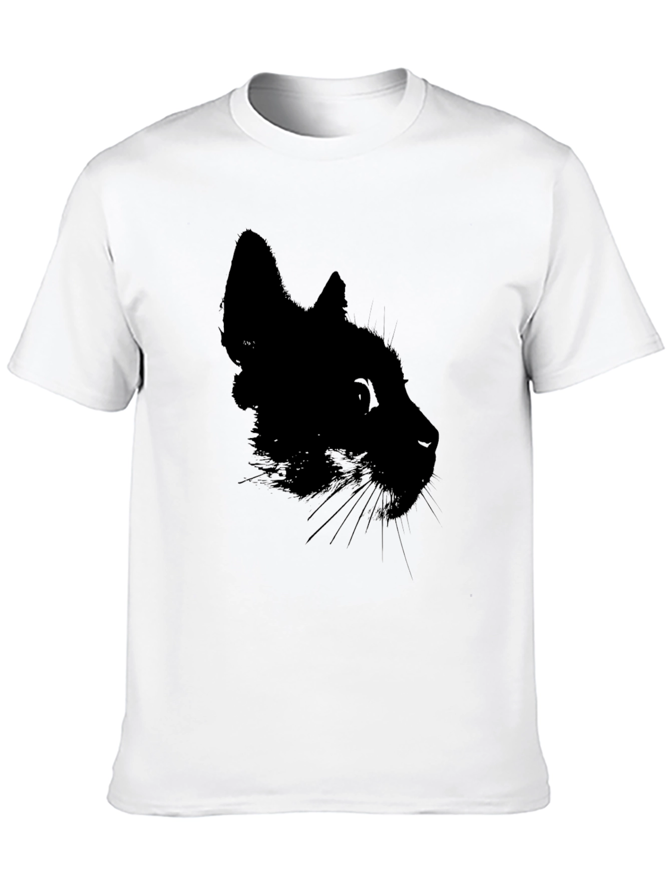 Black Cat Silhouette T-Shirt - Mens Graphic Tee