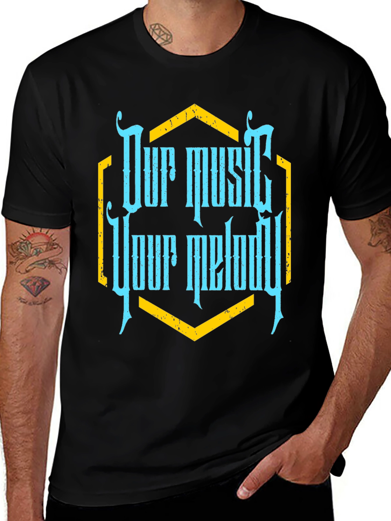 Our Music Your Melody Graphic Tee - Black