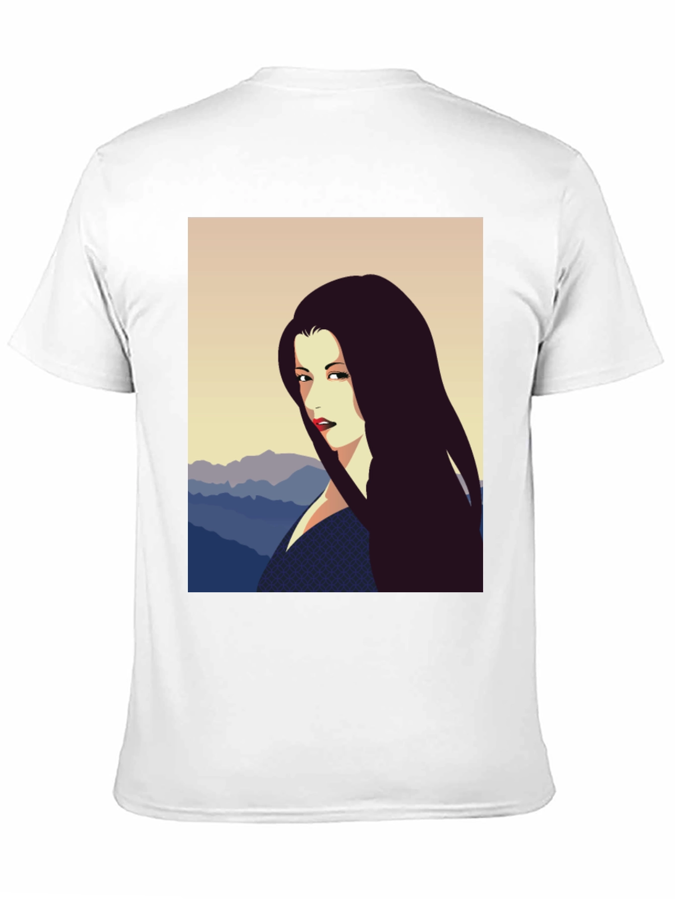 Woman Portrait Graphic Tee - Black