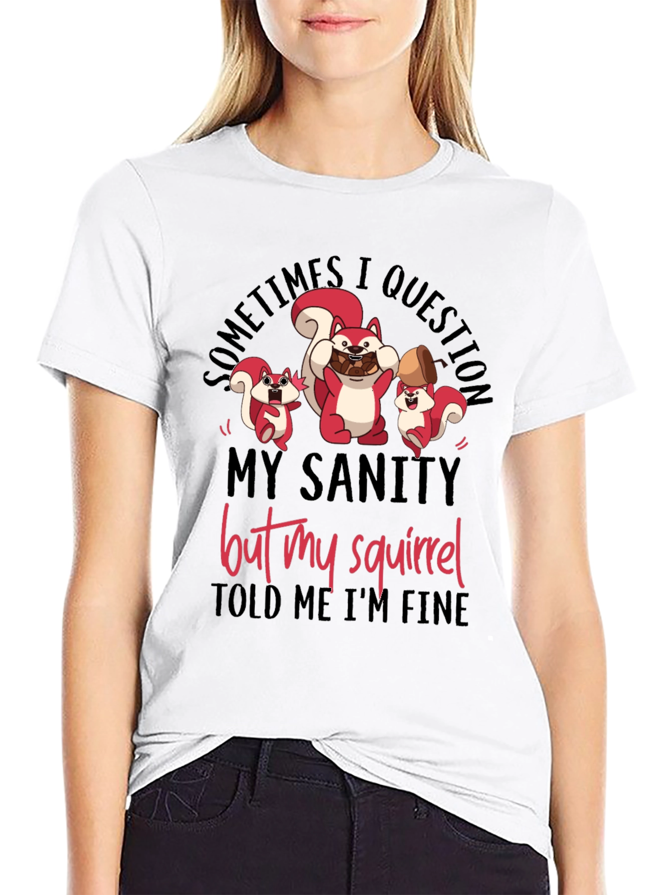 Squirrel Sanity Mens Graphic Tee