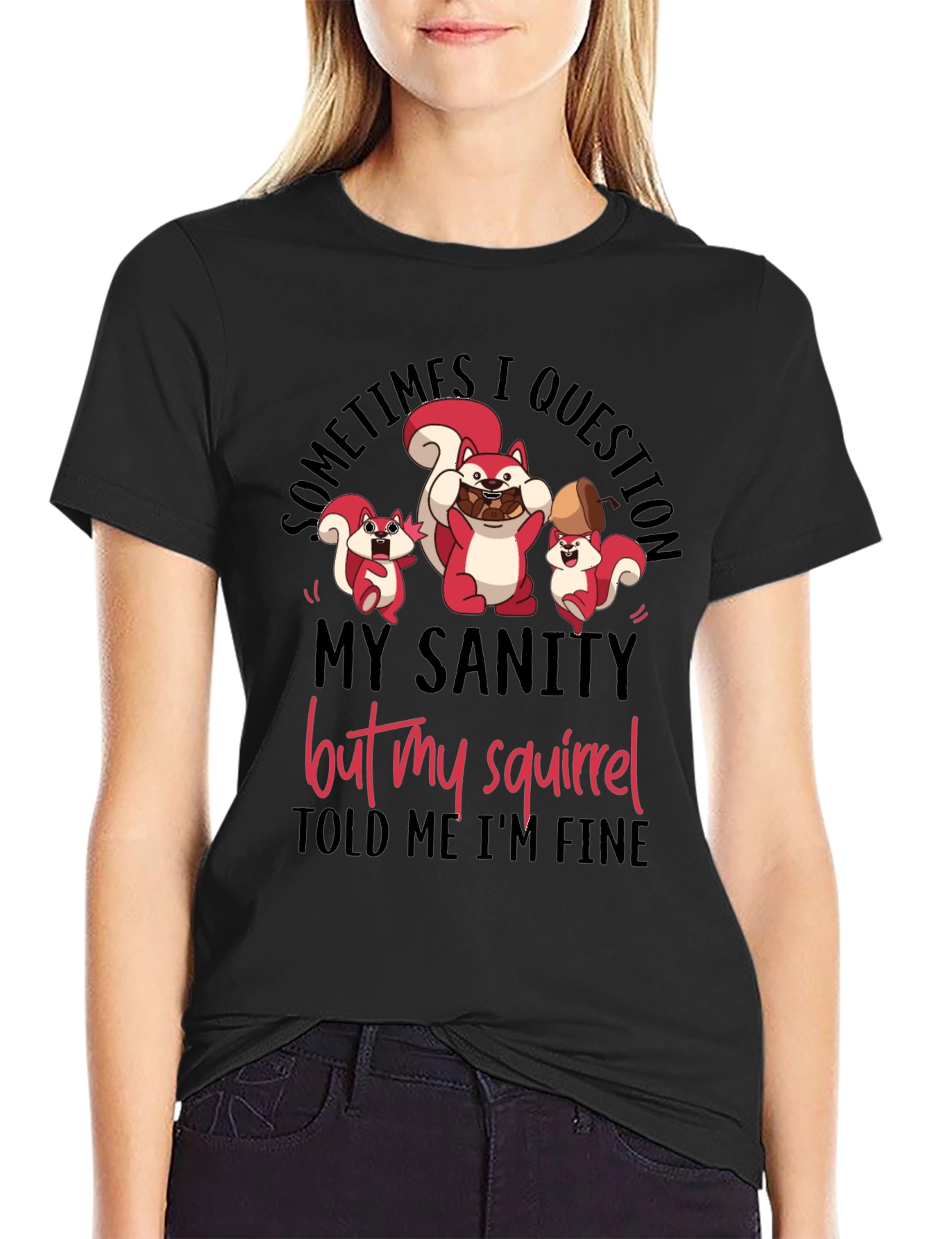 Squirrel Sanity Mens Graphic Tee