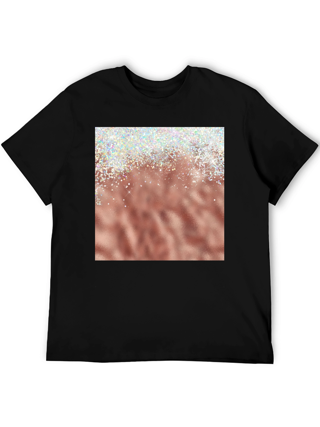 Rose Gold Sparkle Graphic Tee