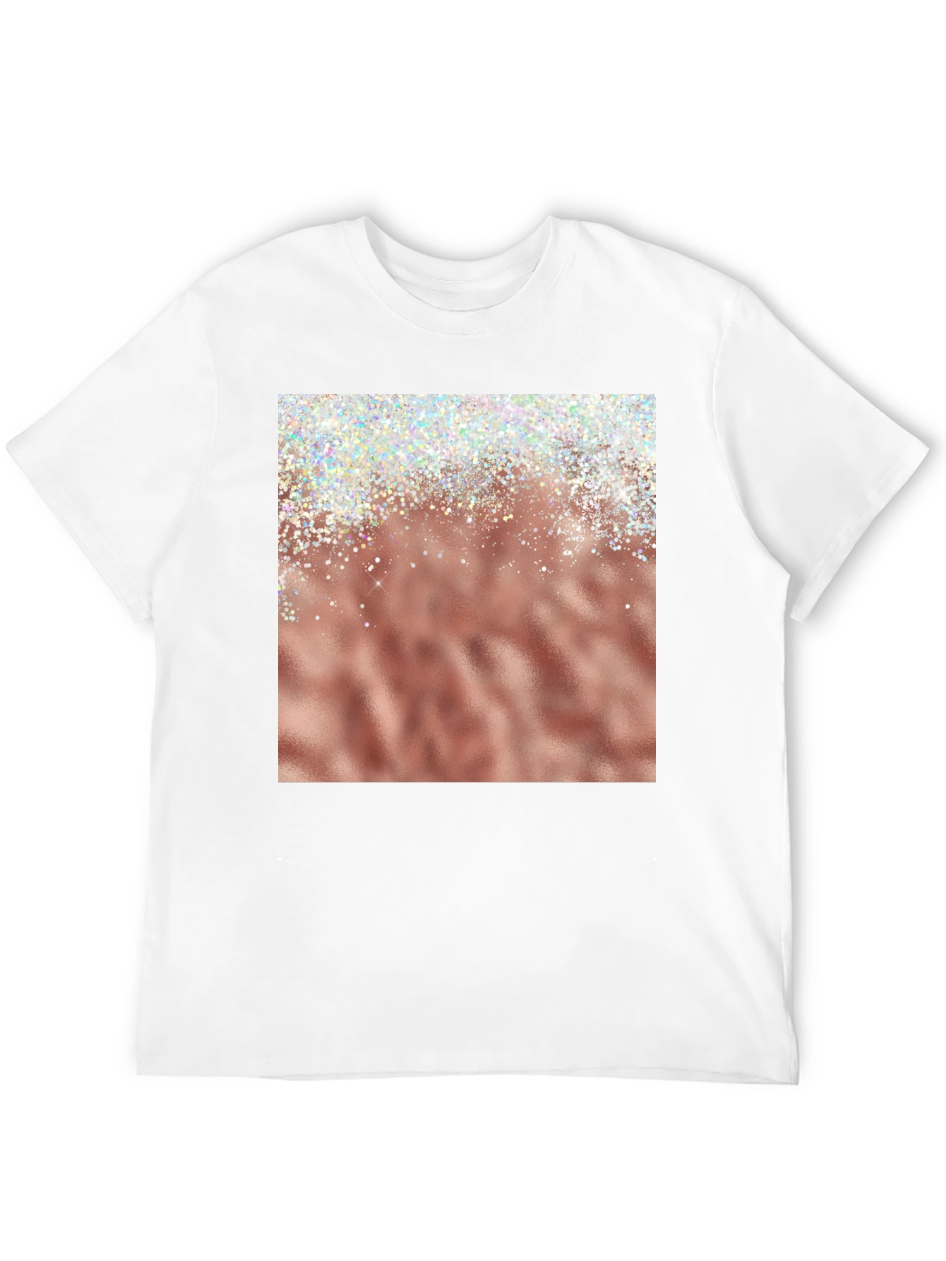 Rose Gold Sparkle Graphic Tee