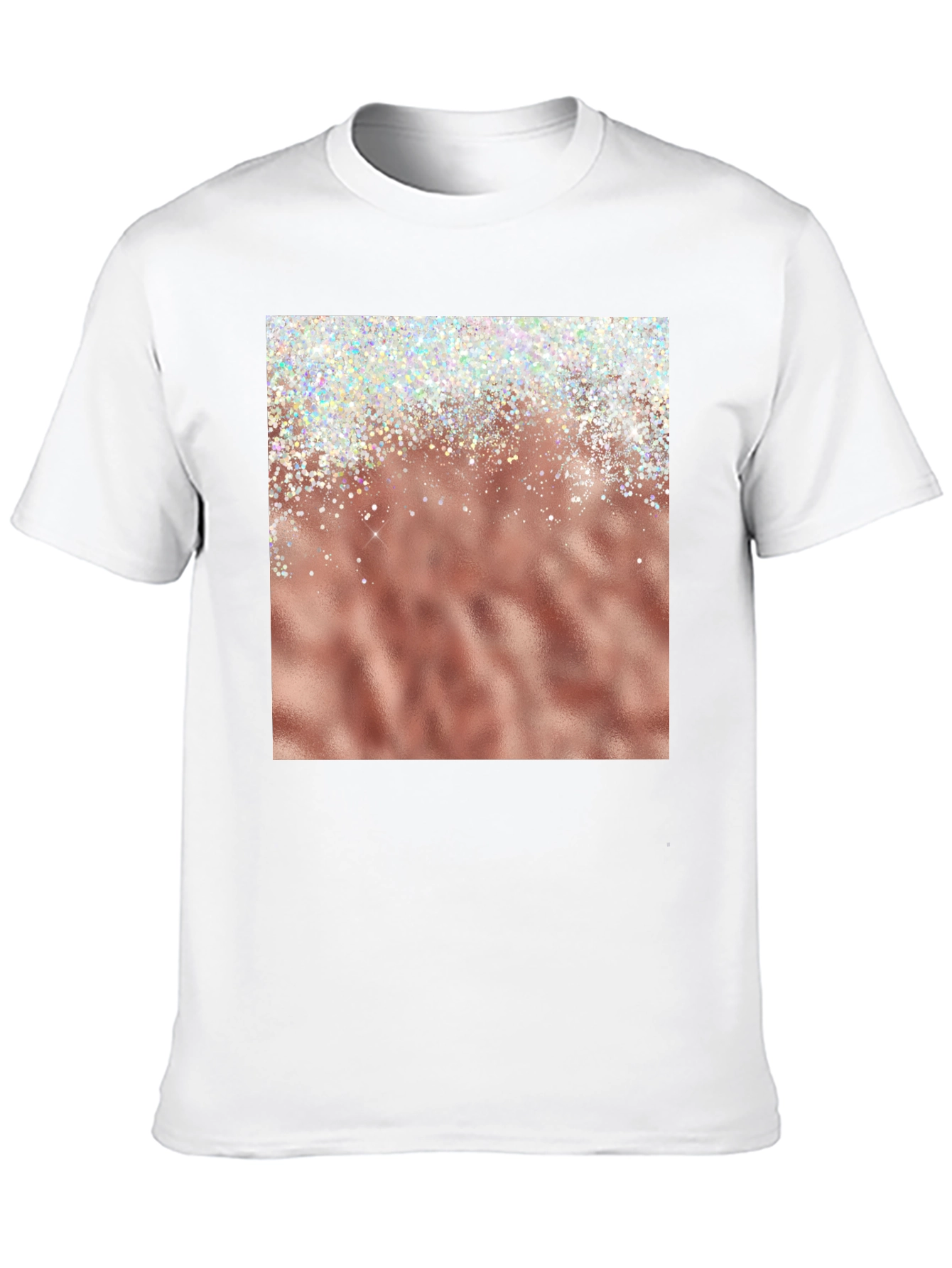 Rose Gold Sparkle Graphic Tee