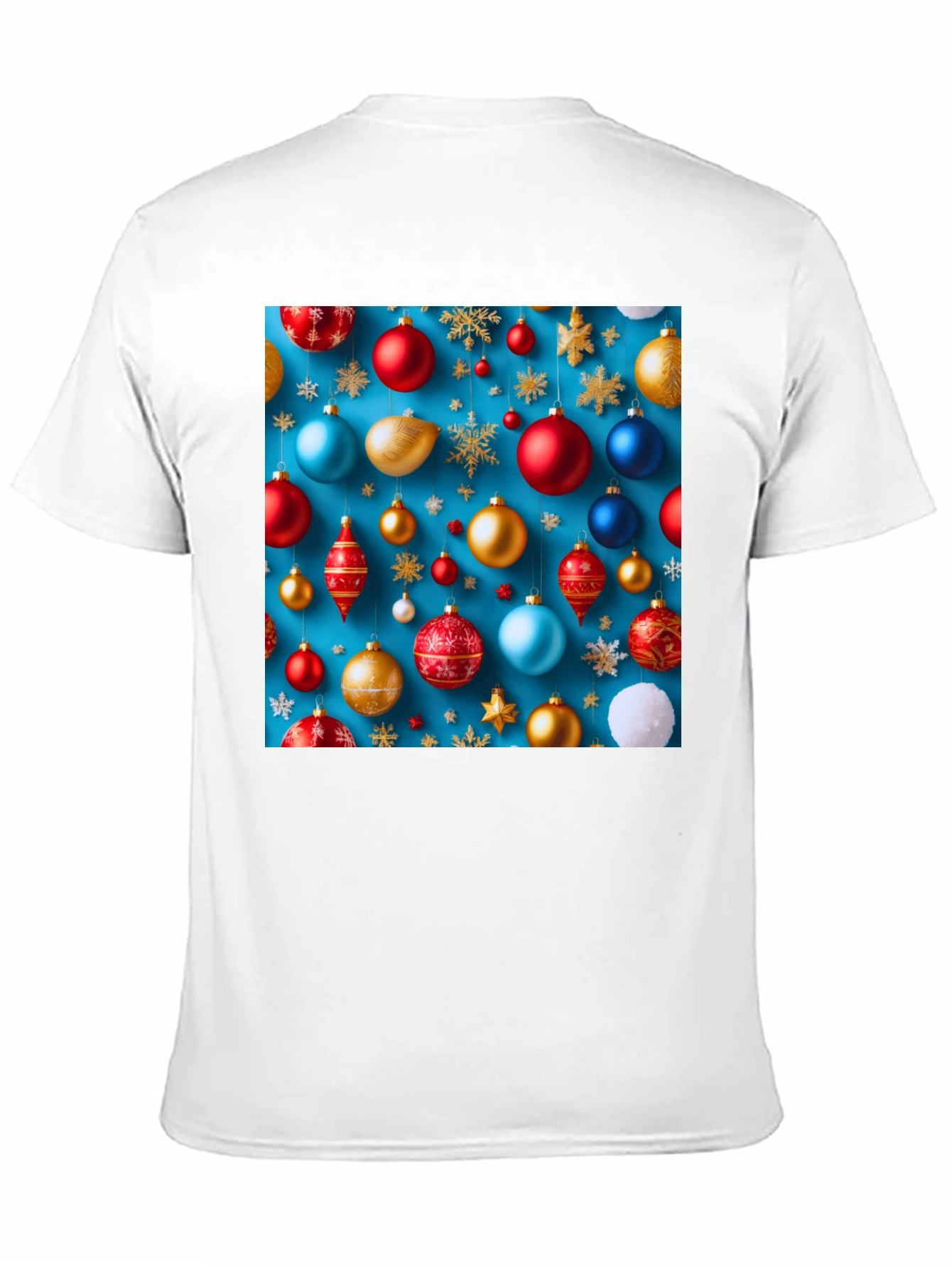 Festive Christmas Ornament Pattern T-Shirt