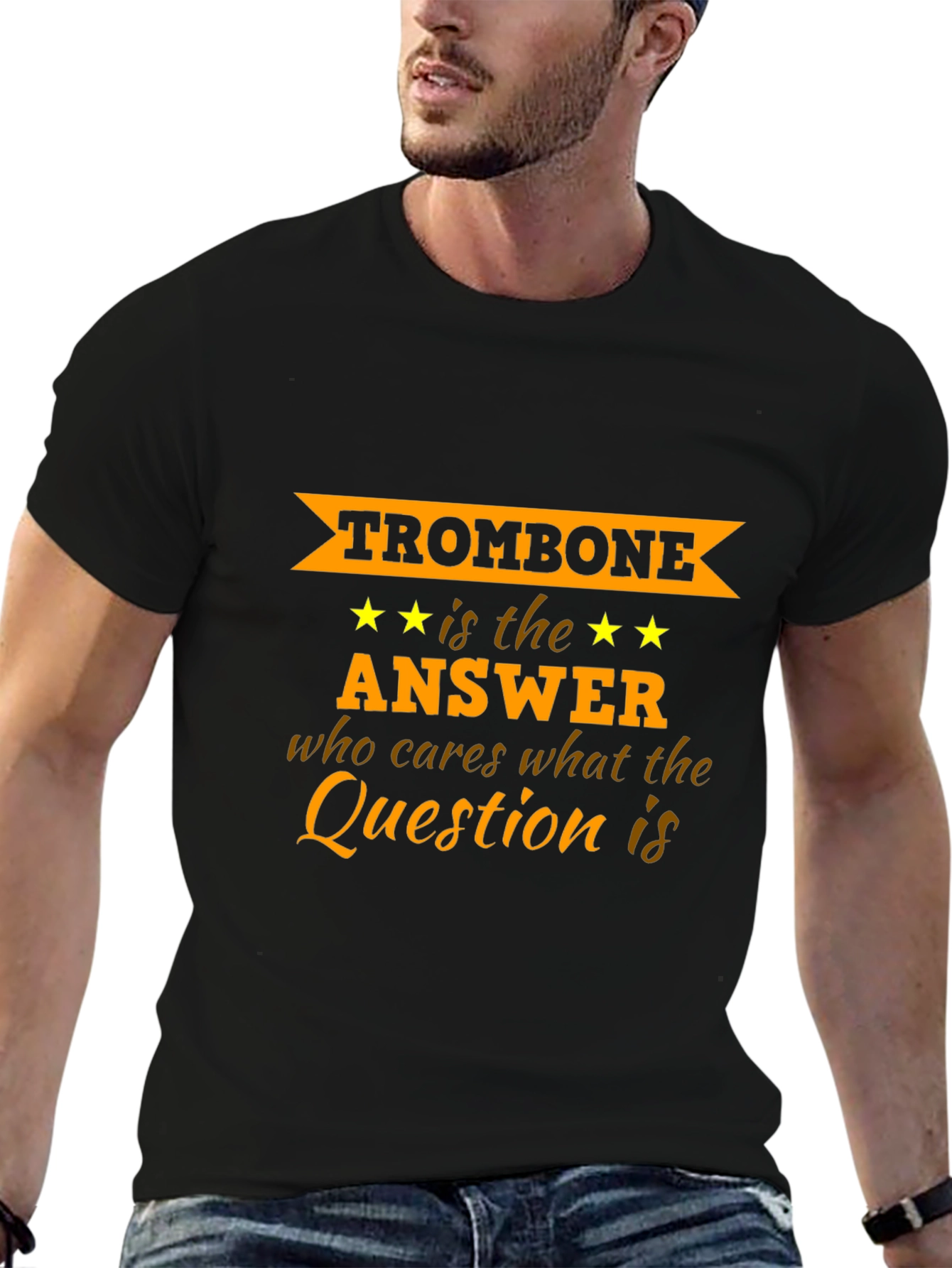 Trombone is the Answer Graphic T-Shirt