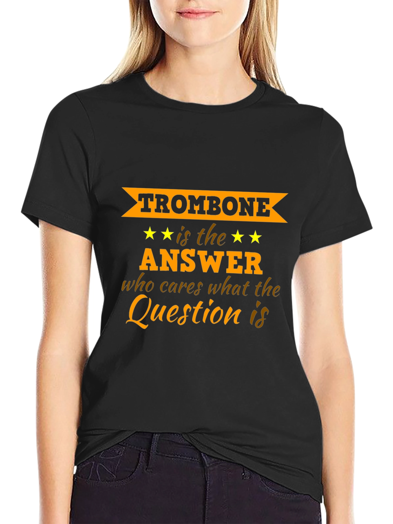 Trombone is the Answer Graphic T-Shirt