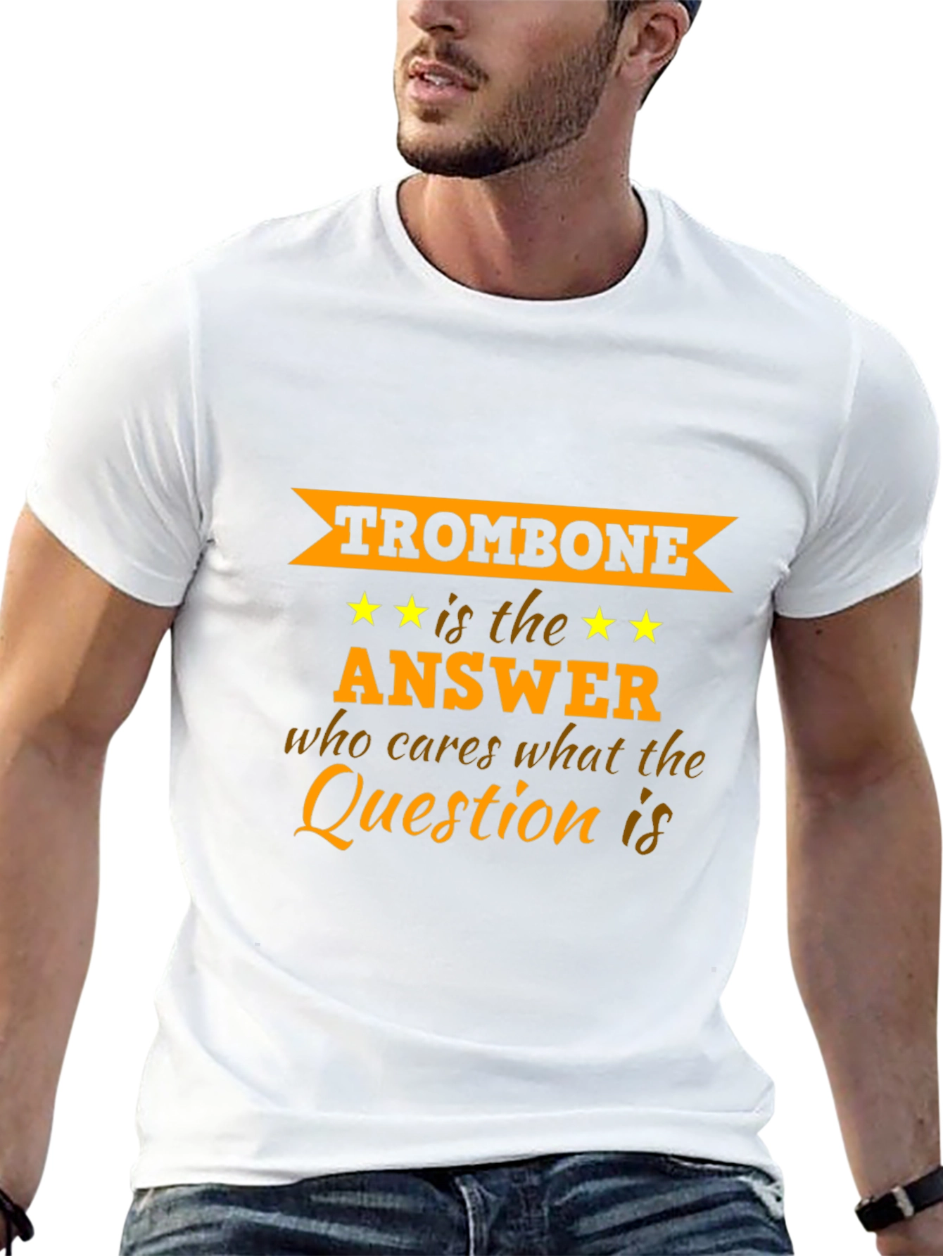 Trombone is the Answer Graphic T-Shirt
