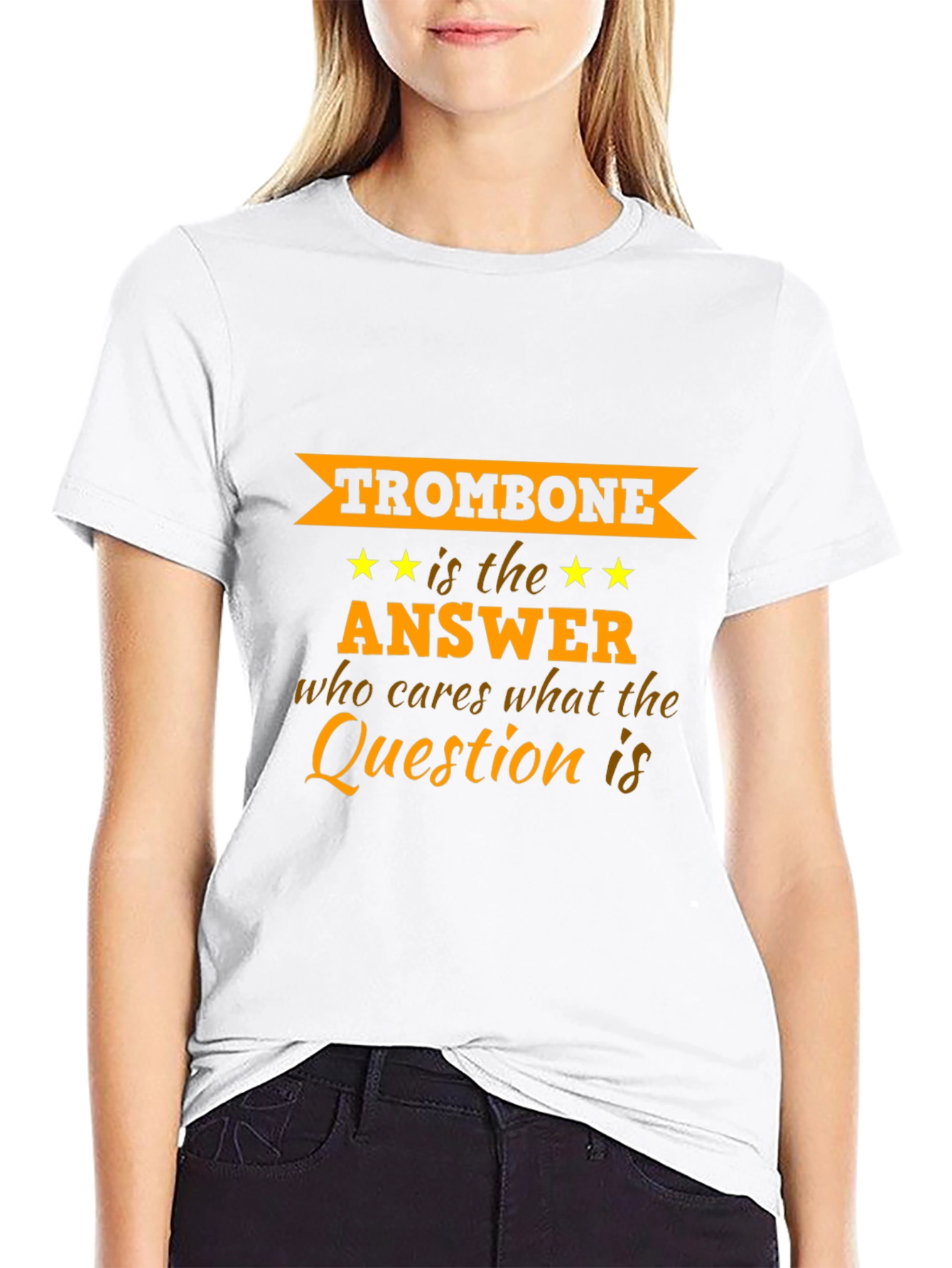 Trombone is the Answer Graphic T-Shirt