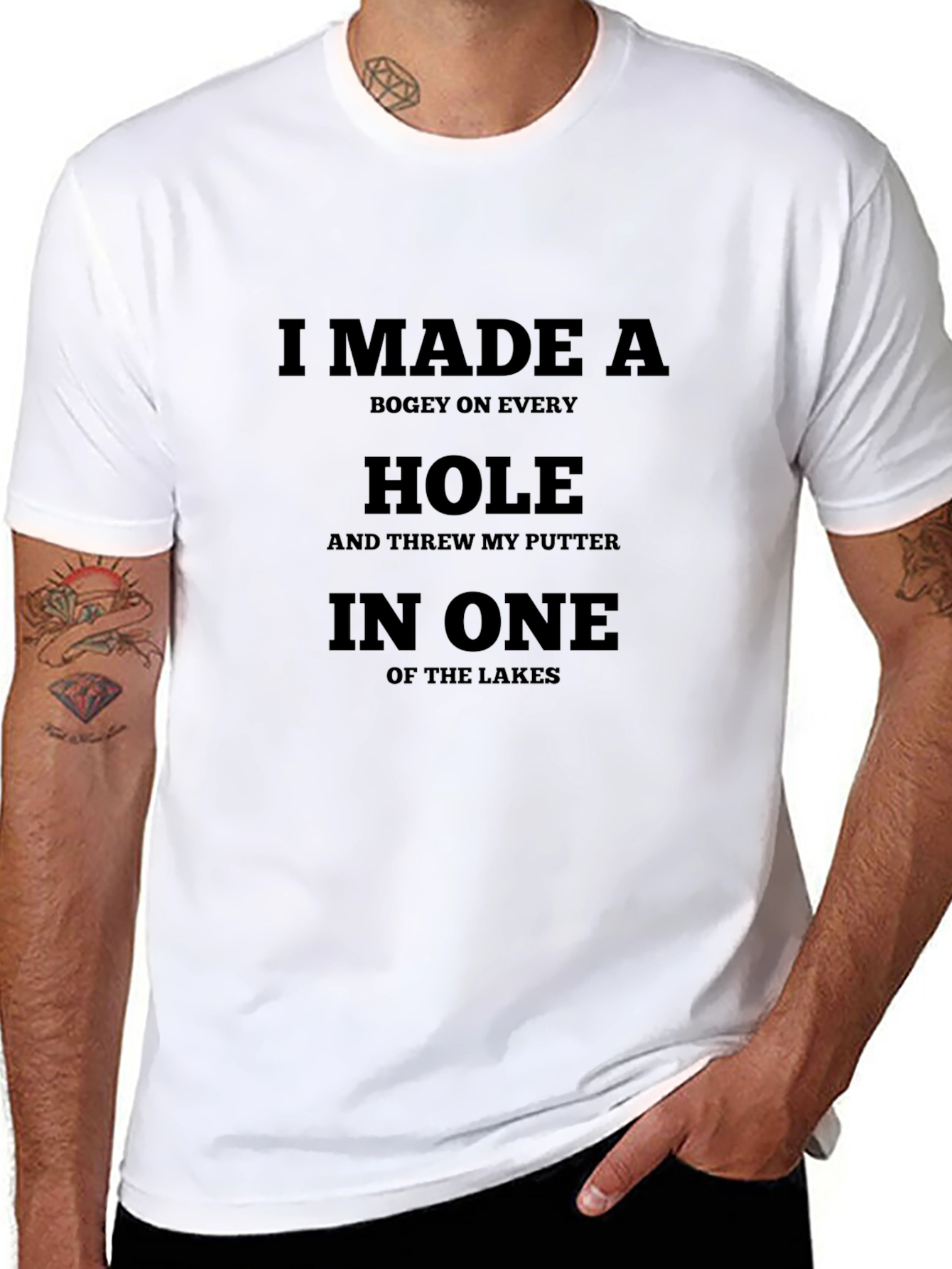 Golf Humor T-Shirt: Bogey on Every Hole