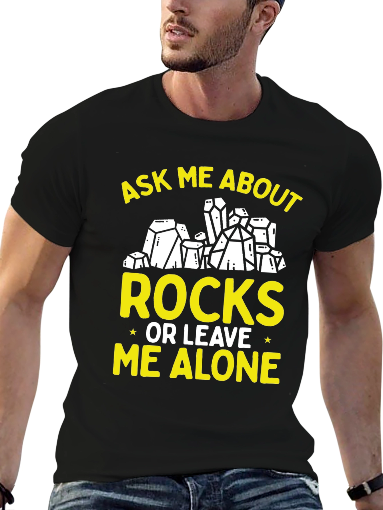 Ask Me About Rocks Graphic Tee
