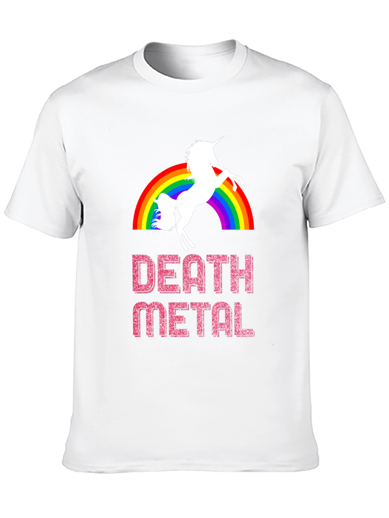 Death Metal Unicorn Rainbow T-Shirt
