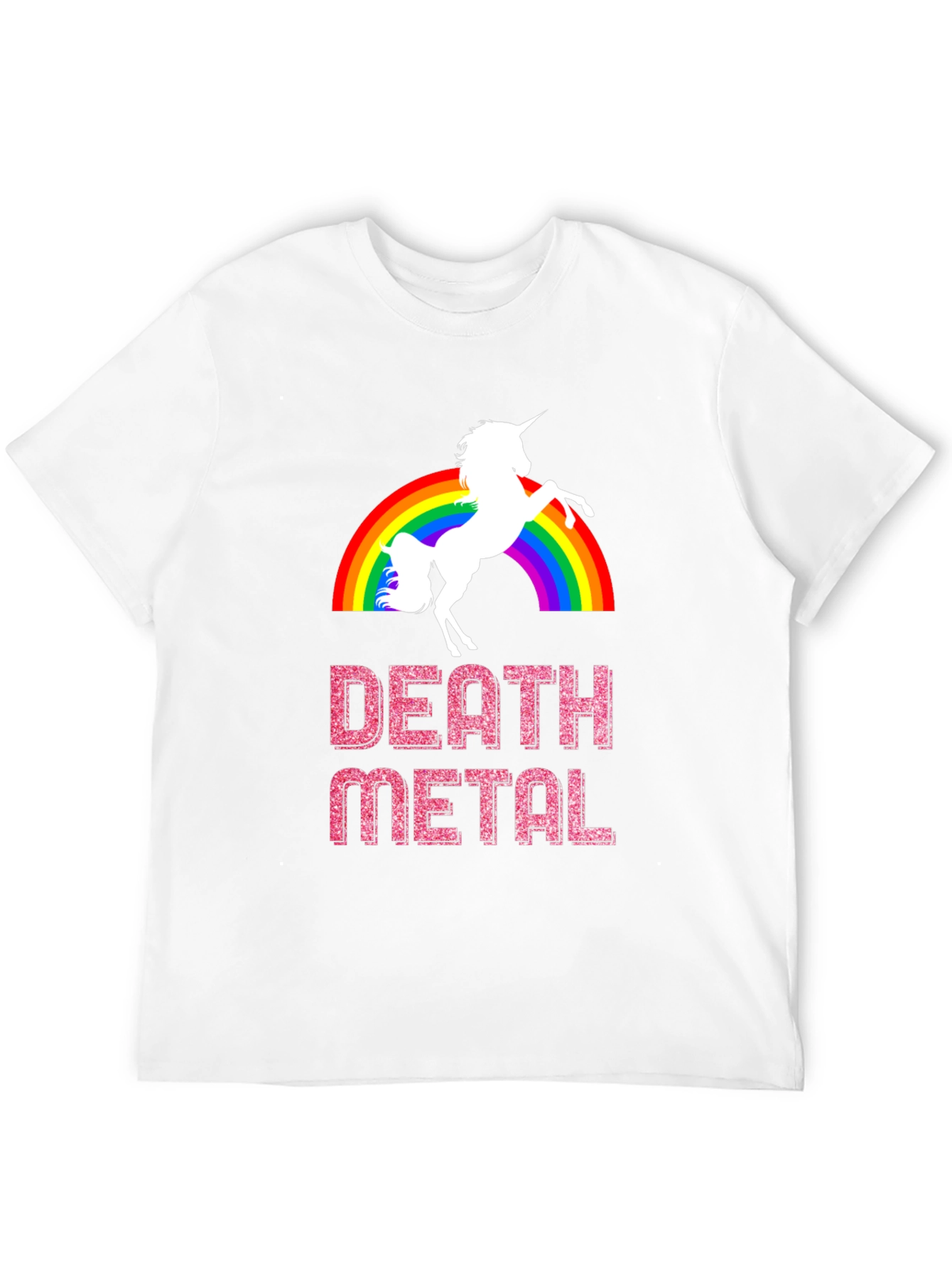 Death Metal Unicorn Rainbow T-Shirt