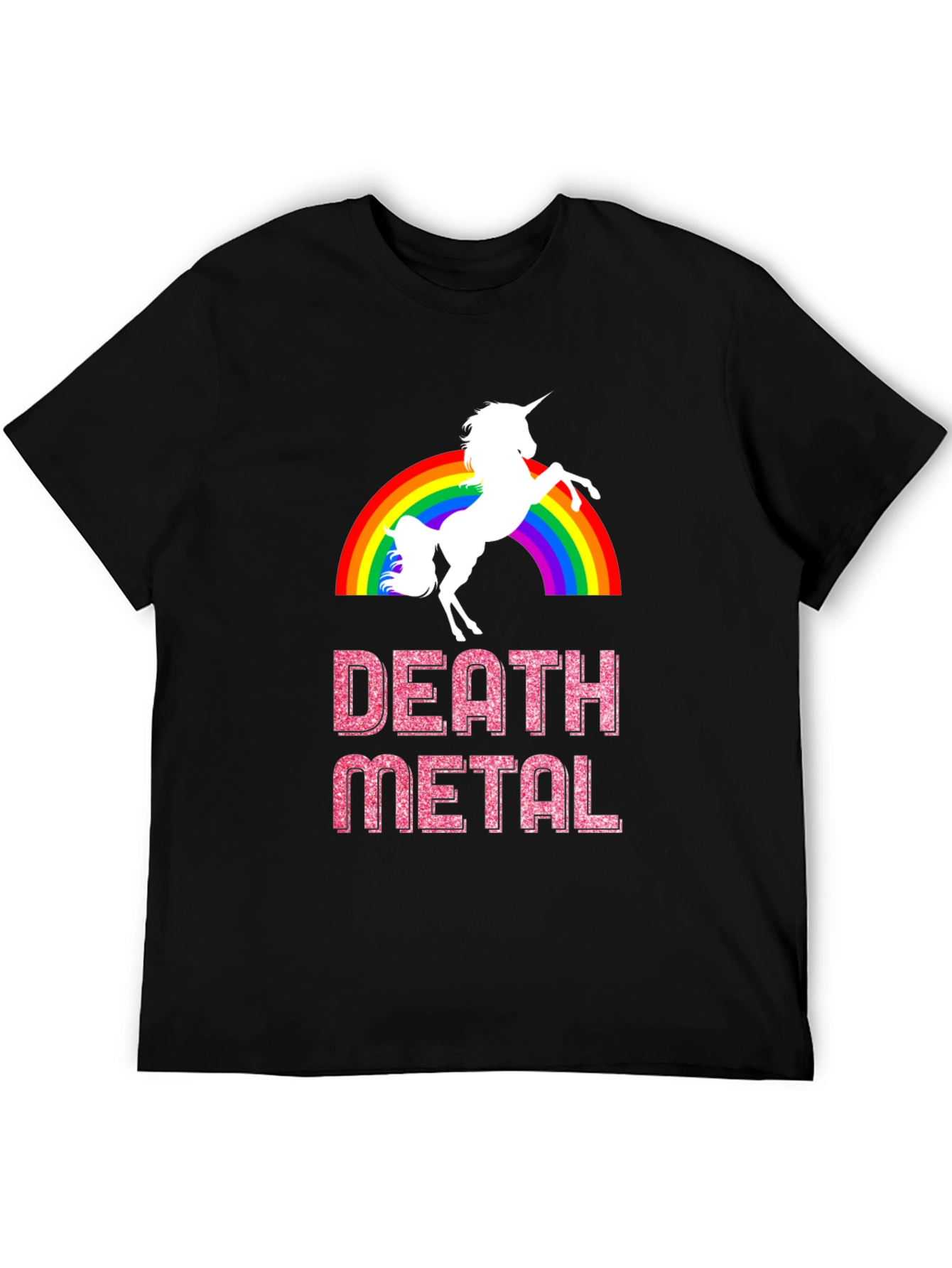 Death Metal Unicorn Rainbow T-Shirt
