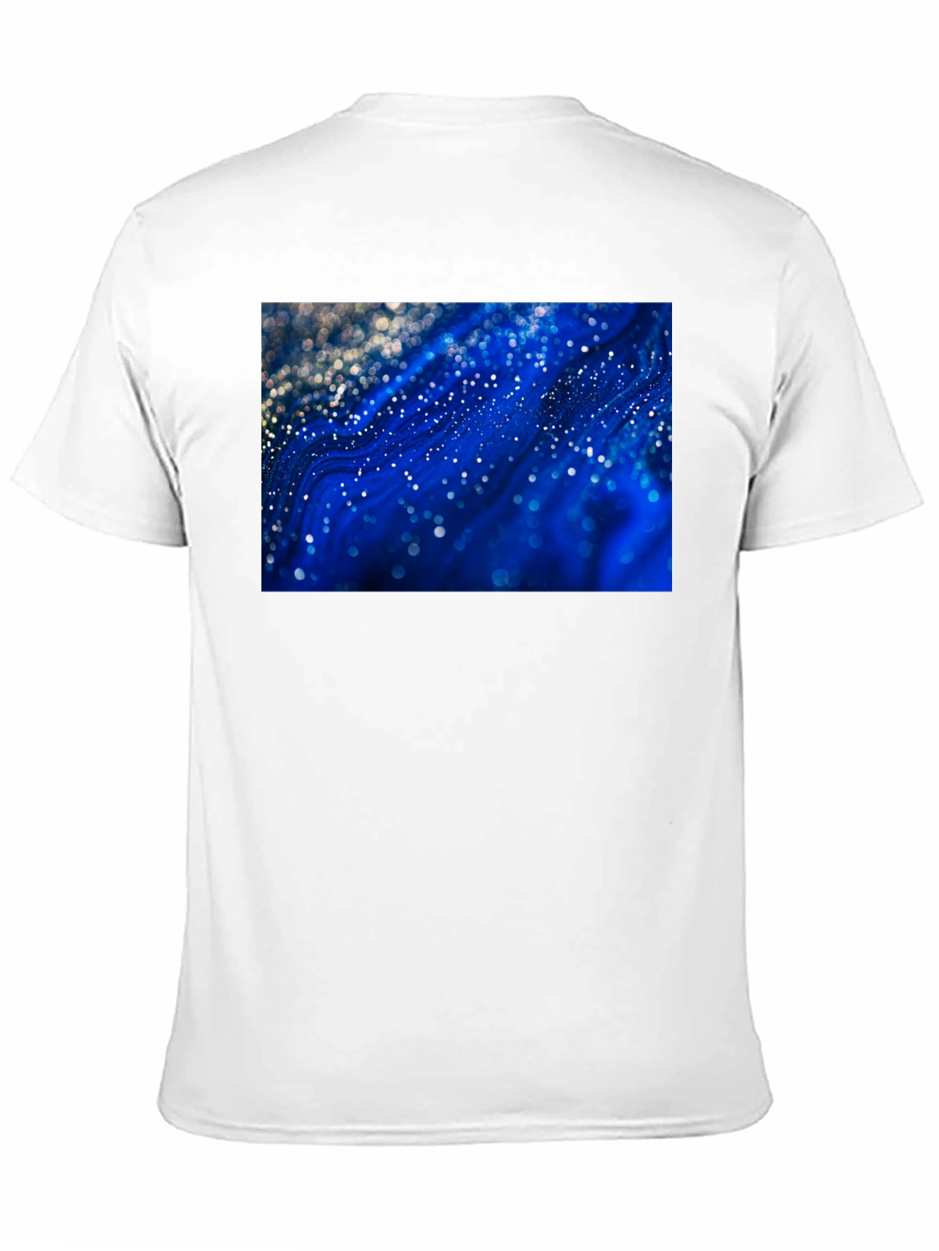 Abstract Galaxy Print Black T-Shirt