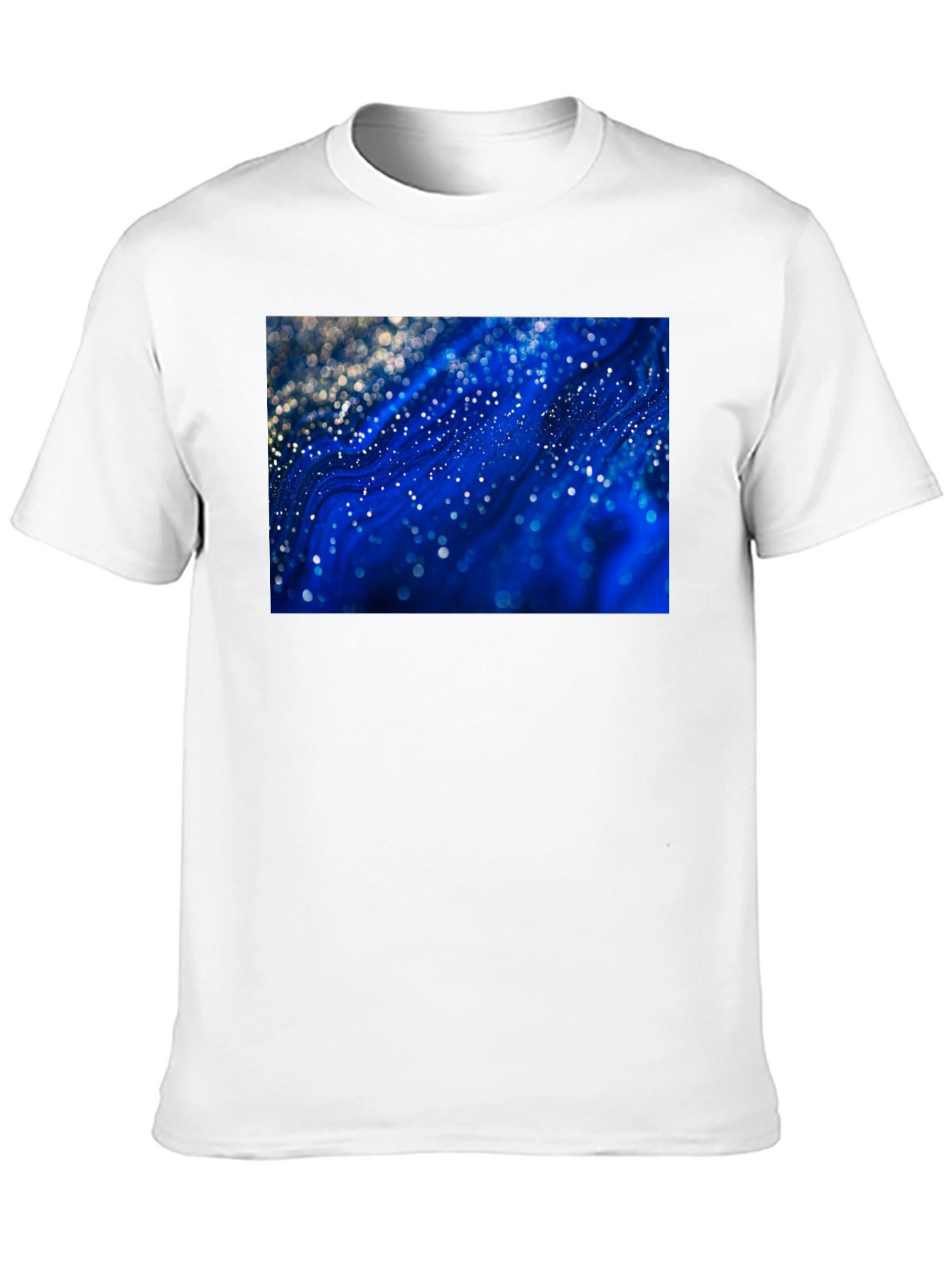 Abstract Galaxy Print Black T-Shirt