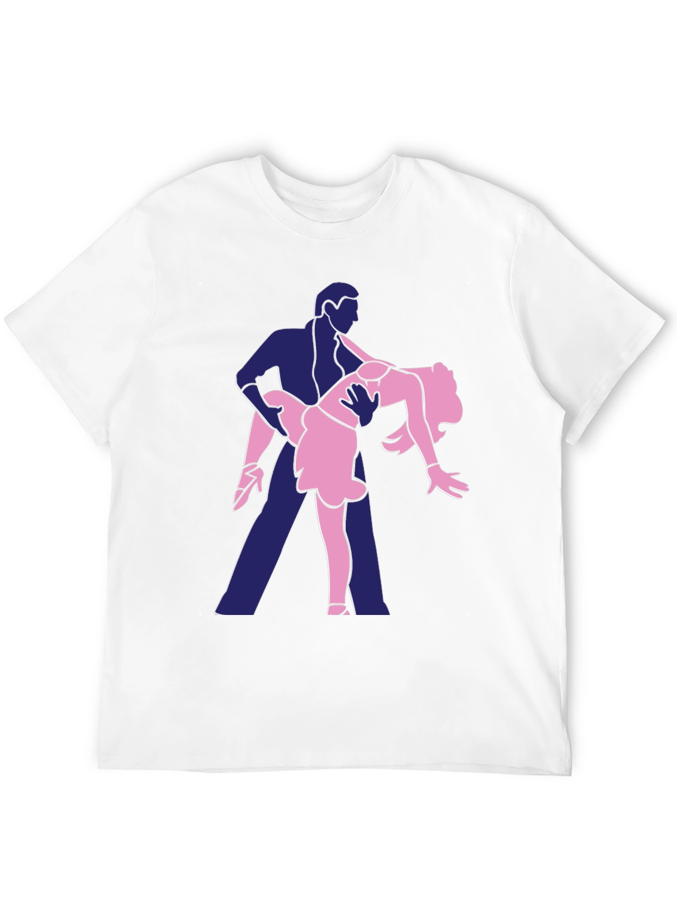 Dancing Duo Graphic Tee - Fun Black T-Shirt