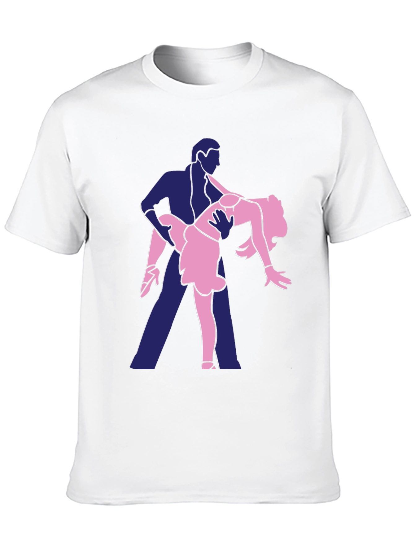 Dancing Duo Graphic Tee - Fun Black T-Shirt