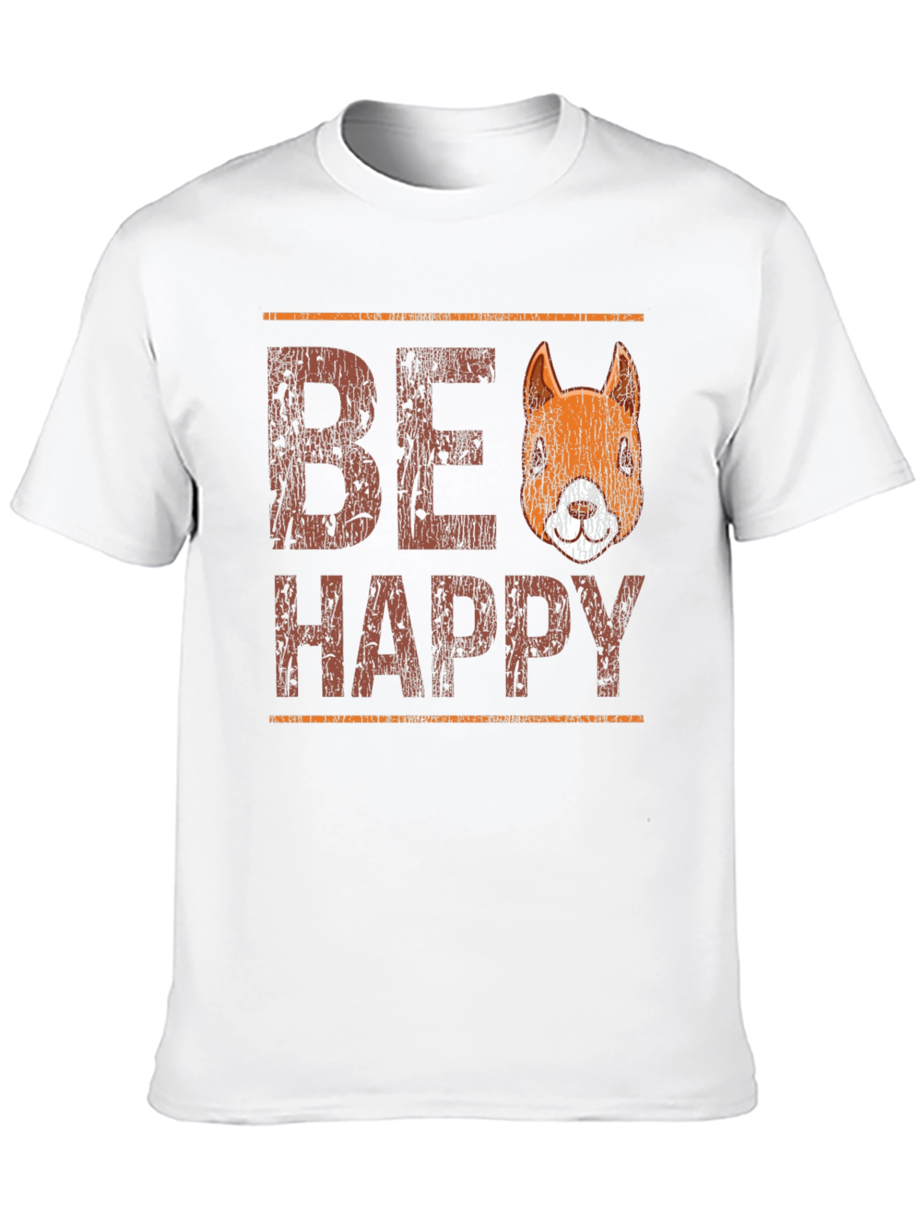 Be Happy Squirrel Graphic T-Shirt