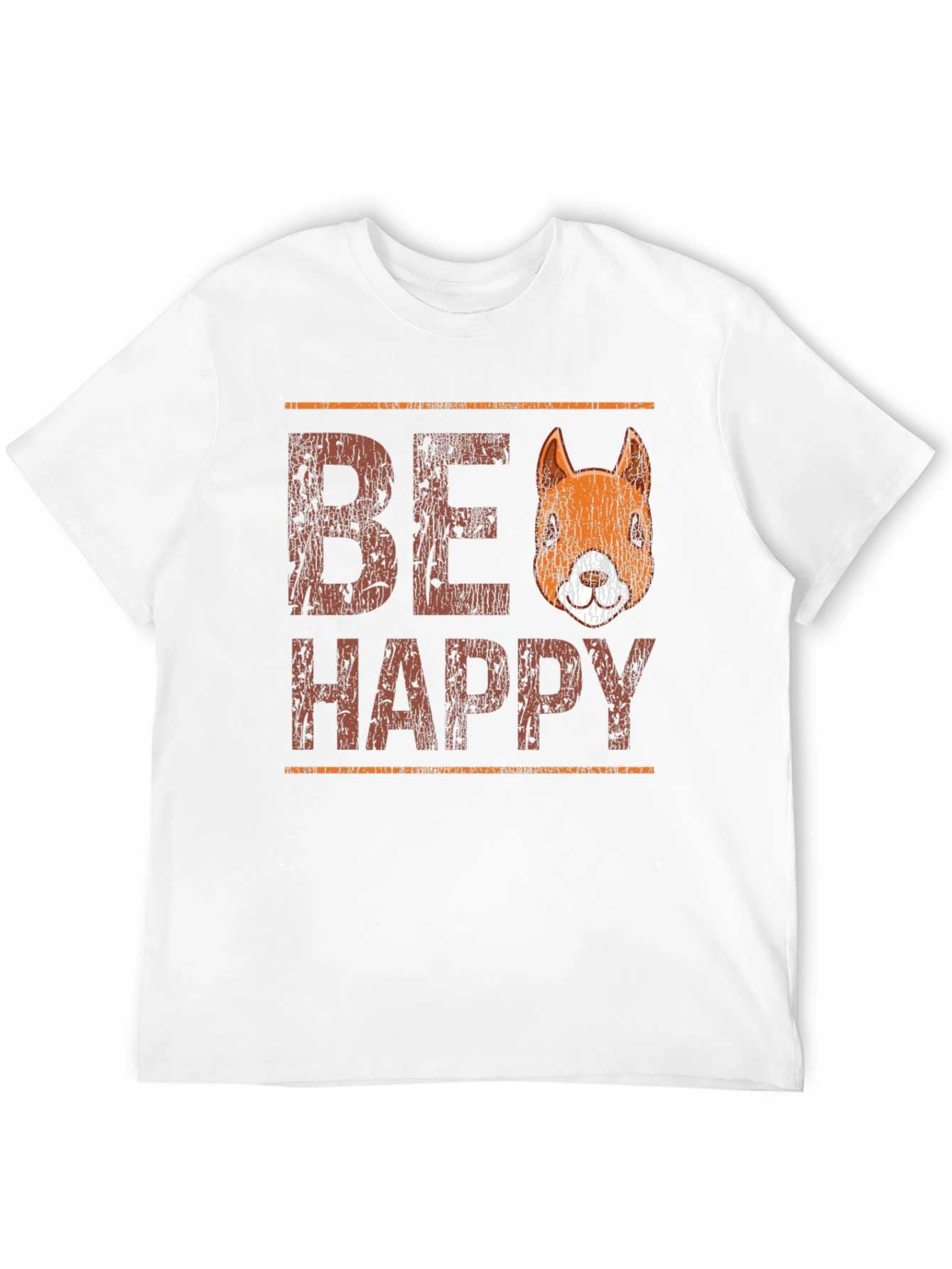 Be Happy Squirrel Graphic T-Shirt