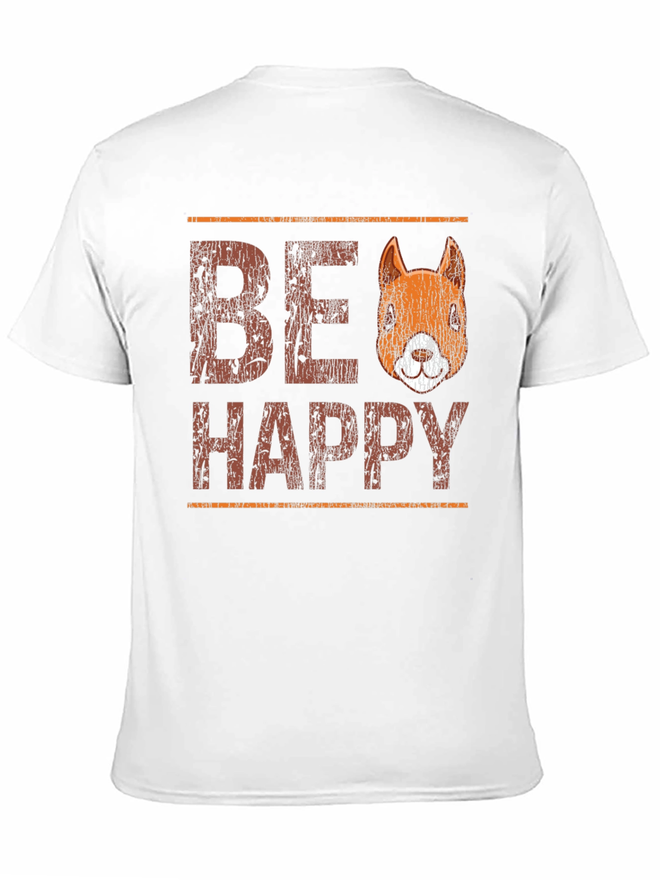 Be Happy Squirrel Graphic T-Shirt