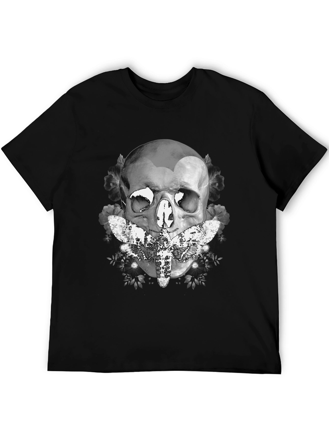 Skull & Moth Graphic T-Shirt