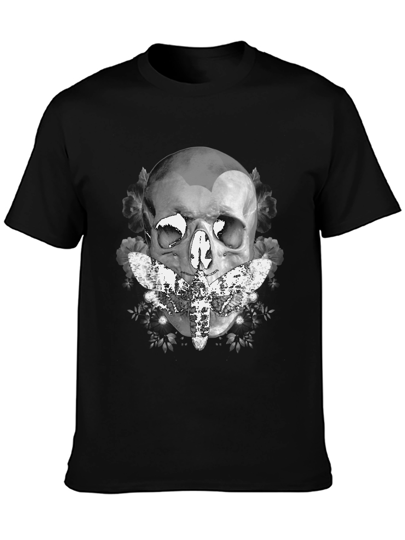 Skull & Moth Graphic T-Shirt
