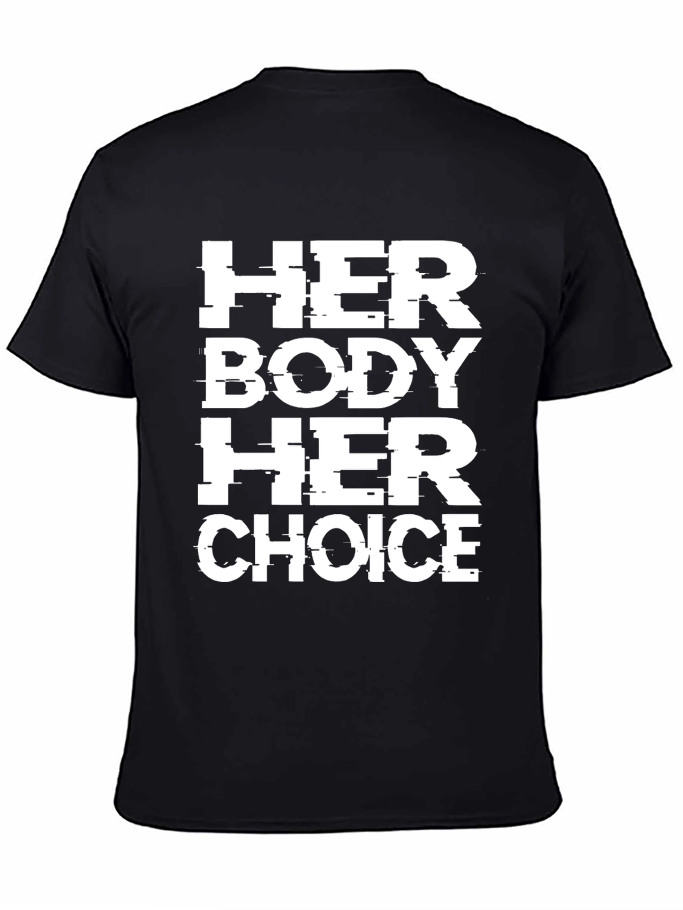 Her Body Her Choice Graphic Tee - Black