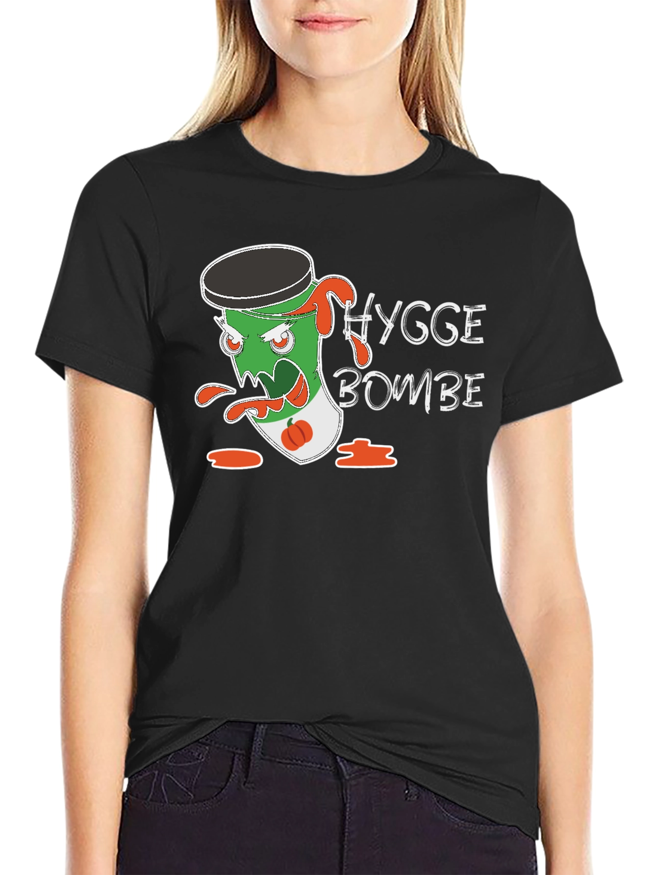 Hygge Bombe T-Shirt - Black Graphic Tee