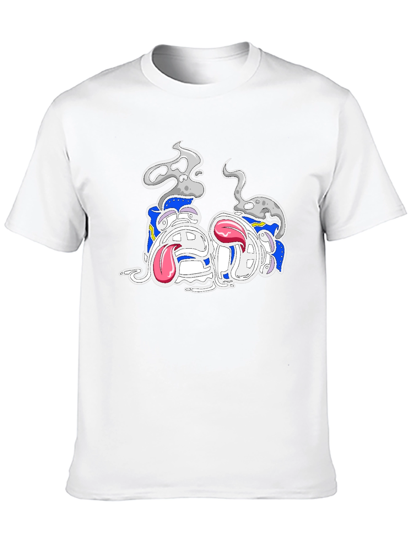 Cartoon Character Graphic Black Tee