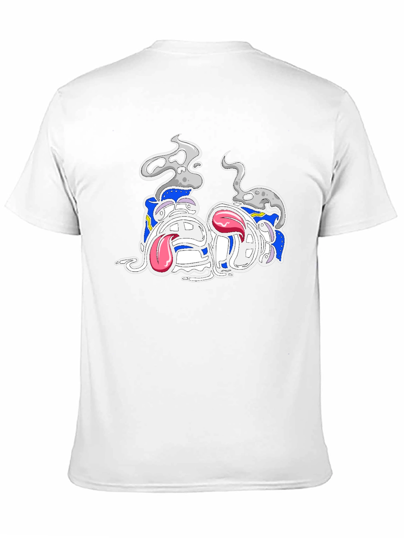 Cartoon Character Graphic Black Tee