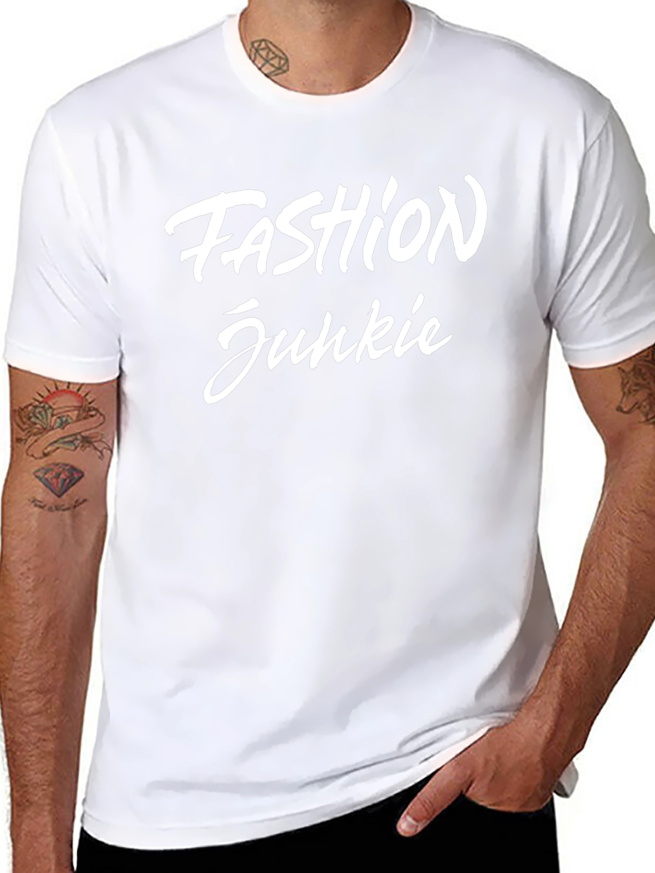 Fashion Junkie Graphic Tee - Black