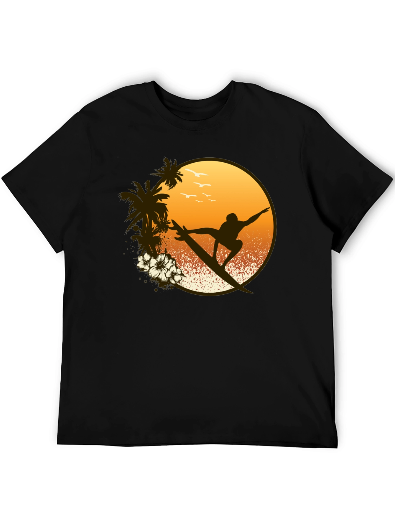Surfer Graphic Tee - Tropical Vibe Shirt