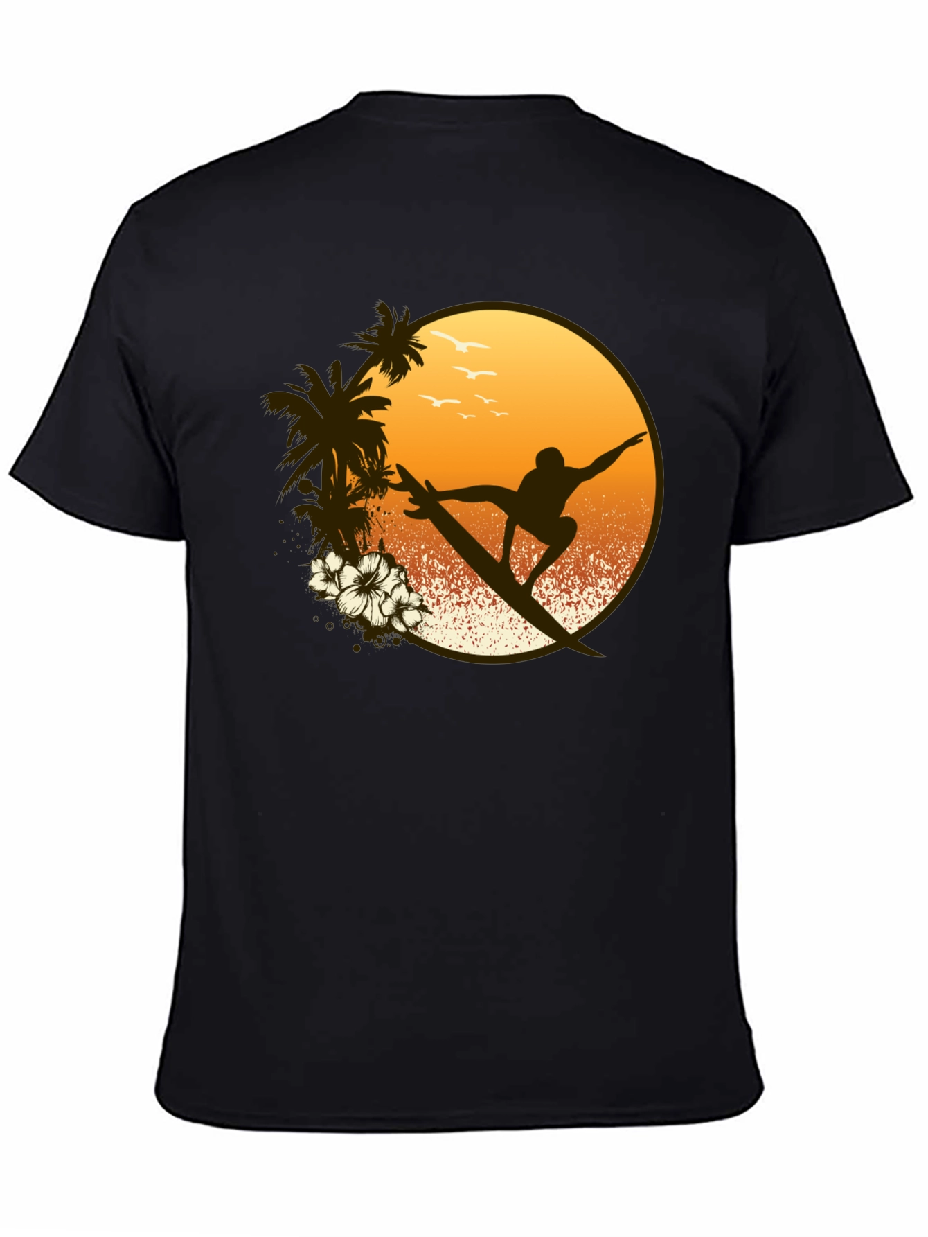 Surfer Graphic Tee - Tropical Vibe Shirt