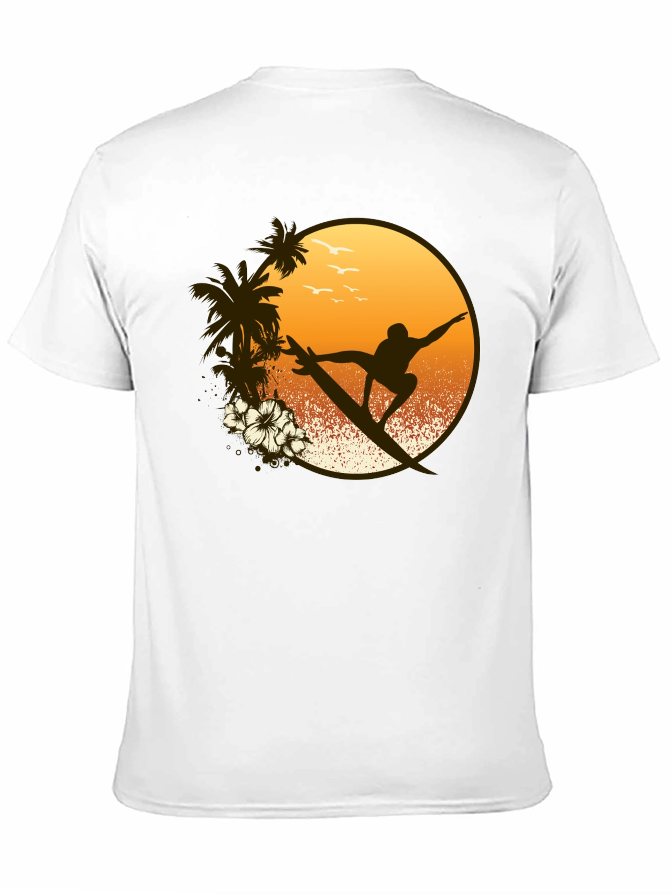 Surfer Graphic Tee - Tropical Vibe Shirt