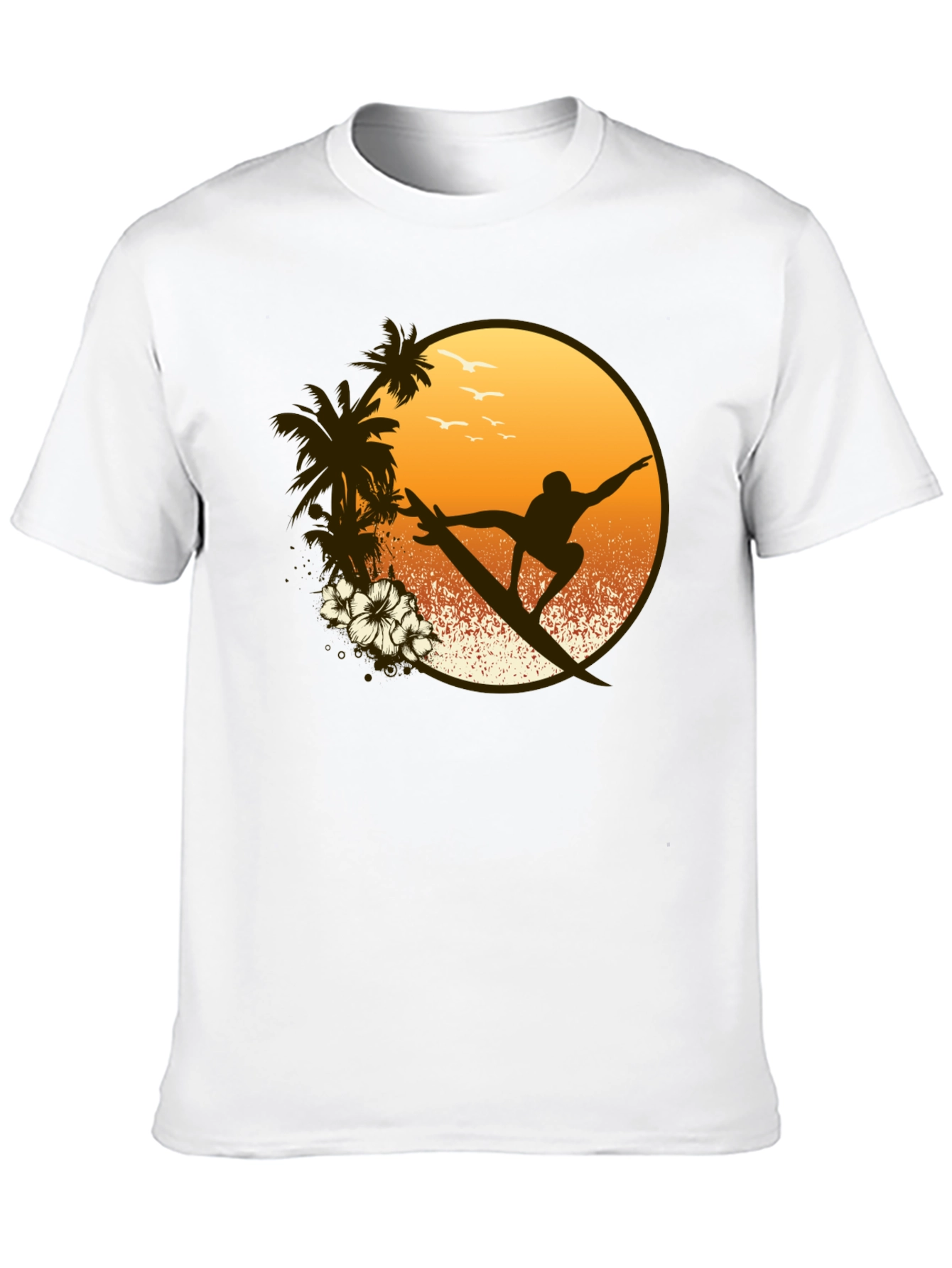 Surfer Graphic Tee - Tropical Vibe Shirt