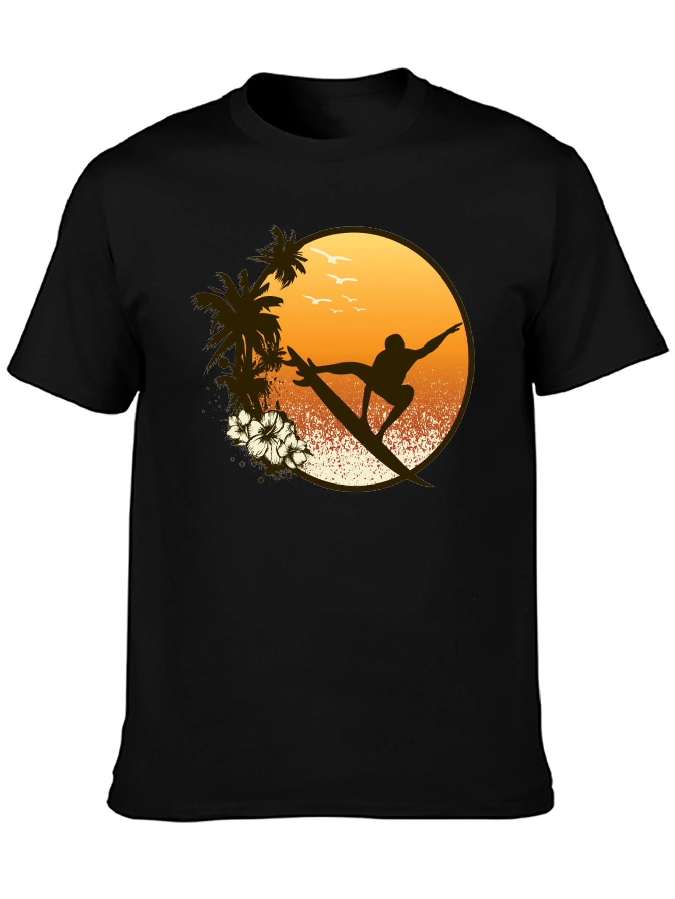 Surfer Graphic Tee - Tropical Vibe Shirt