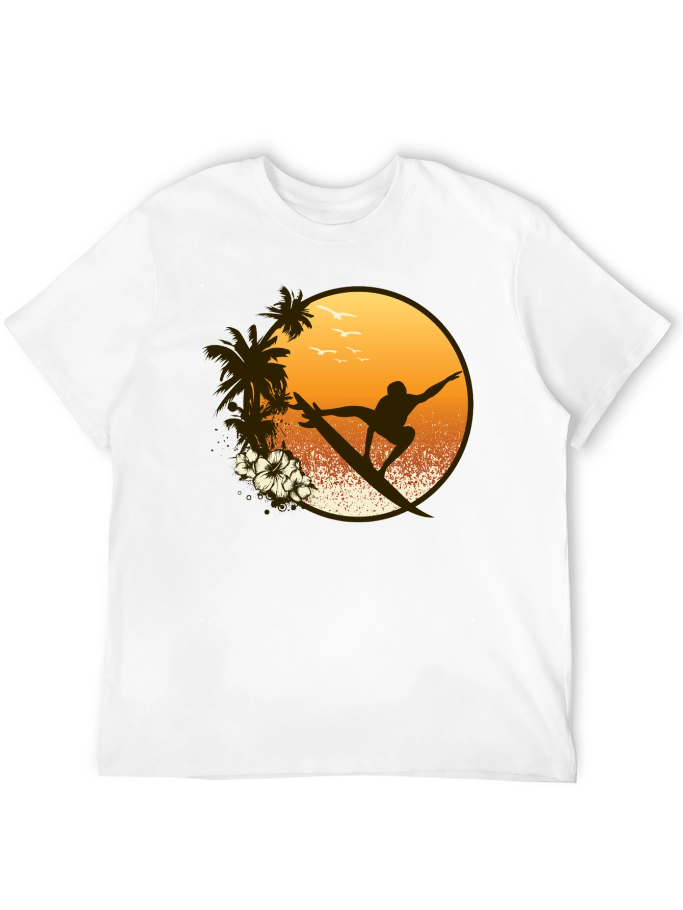 Surfer Graphic Tee - Tropical Vibe Shirt