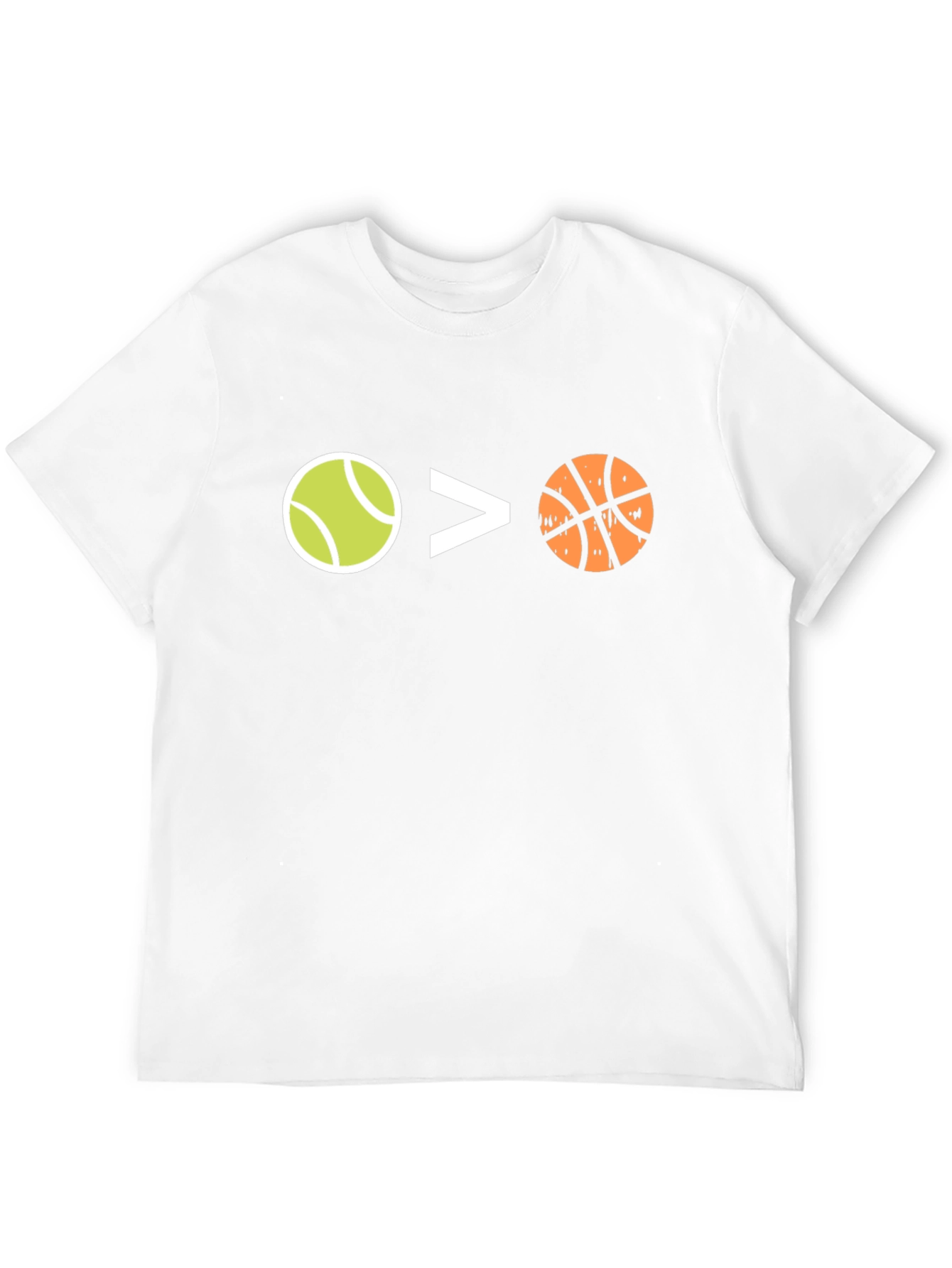 Tennis > Basketball Black Graphic Tee