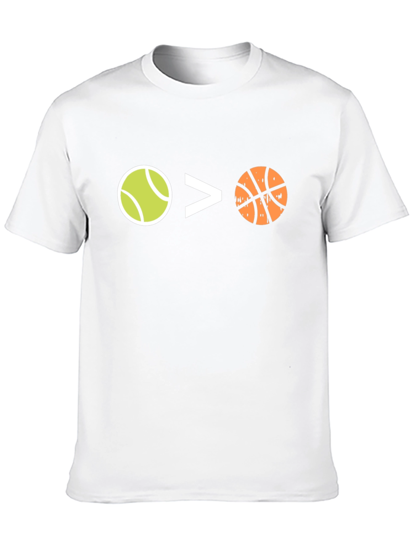 Tennis > Basketball Black Graphic Tee