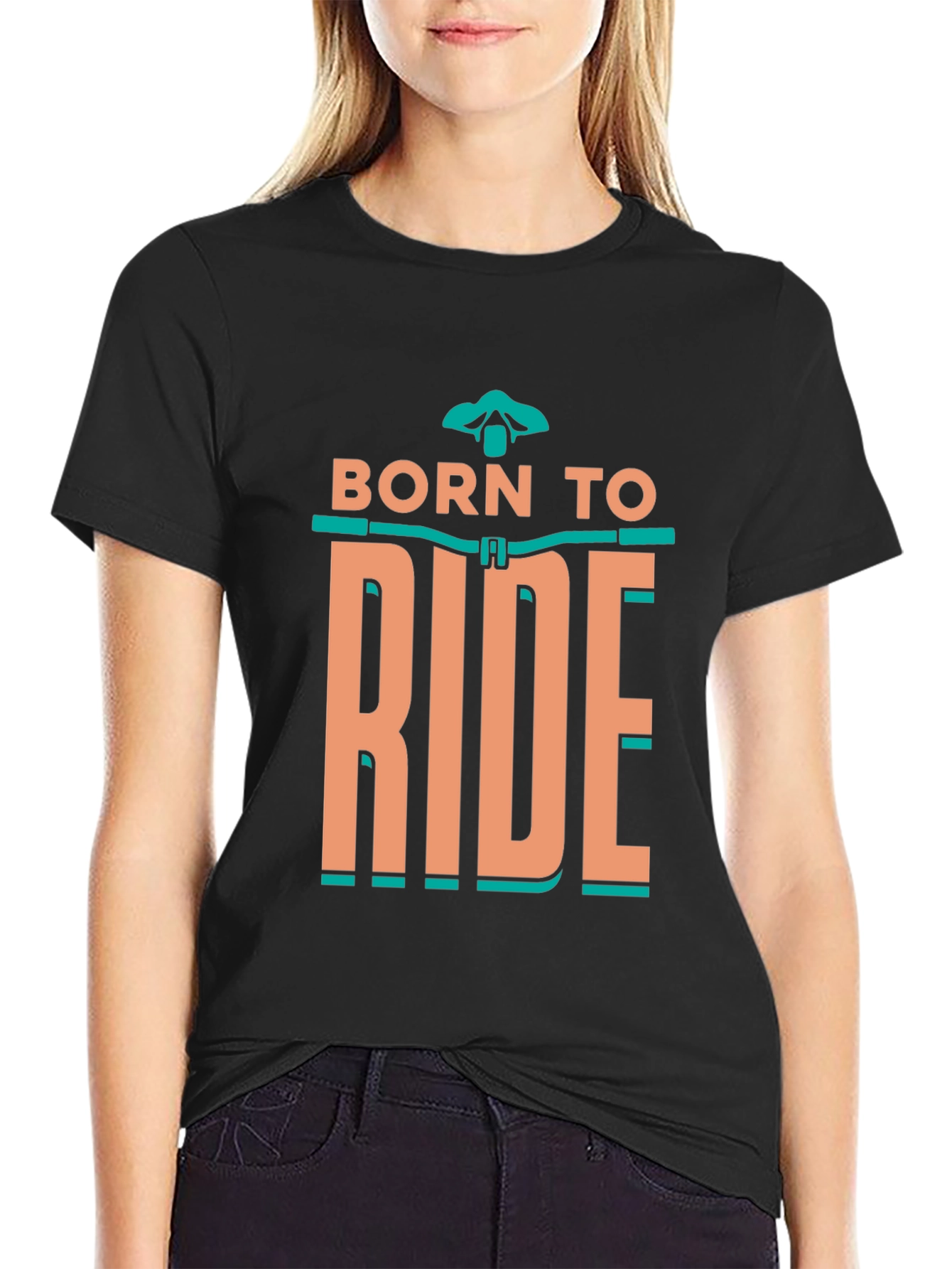 Born to Ride Black Graphic Tee
