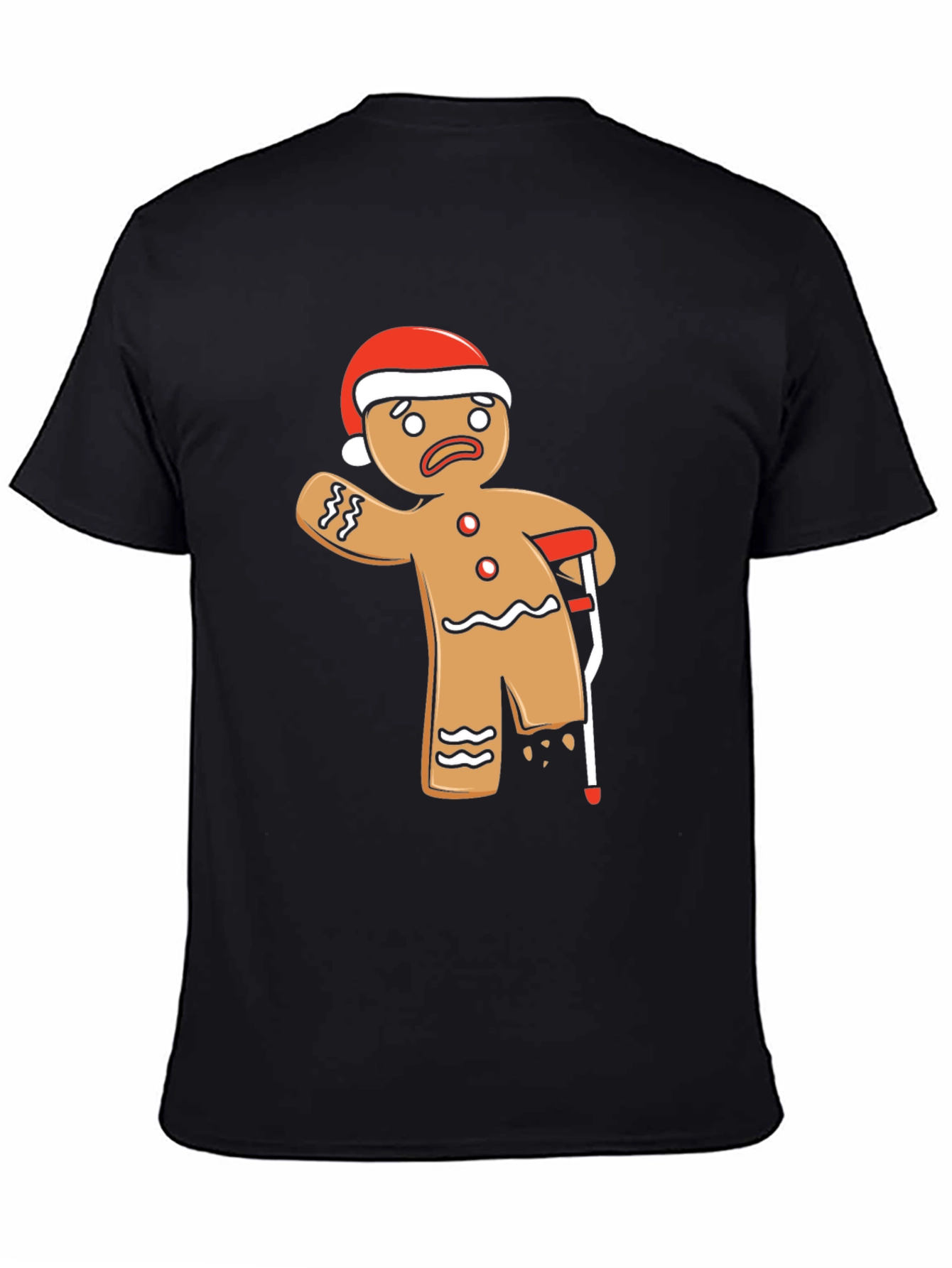 Funny Gingerbread Man Injury Christmas T-Shirt