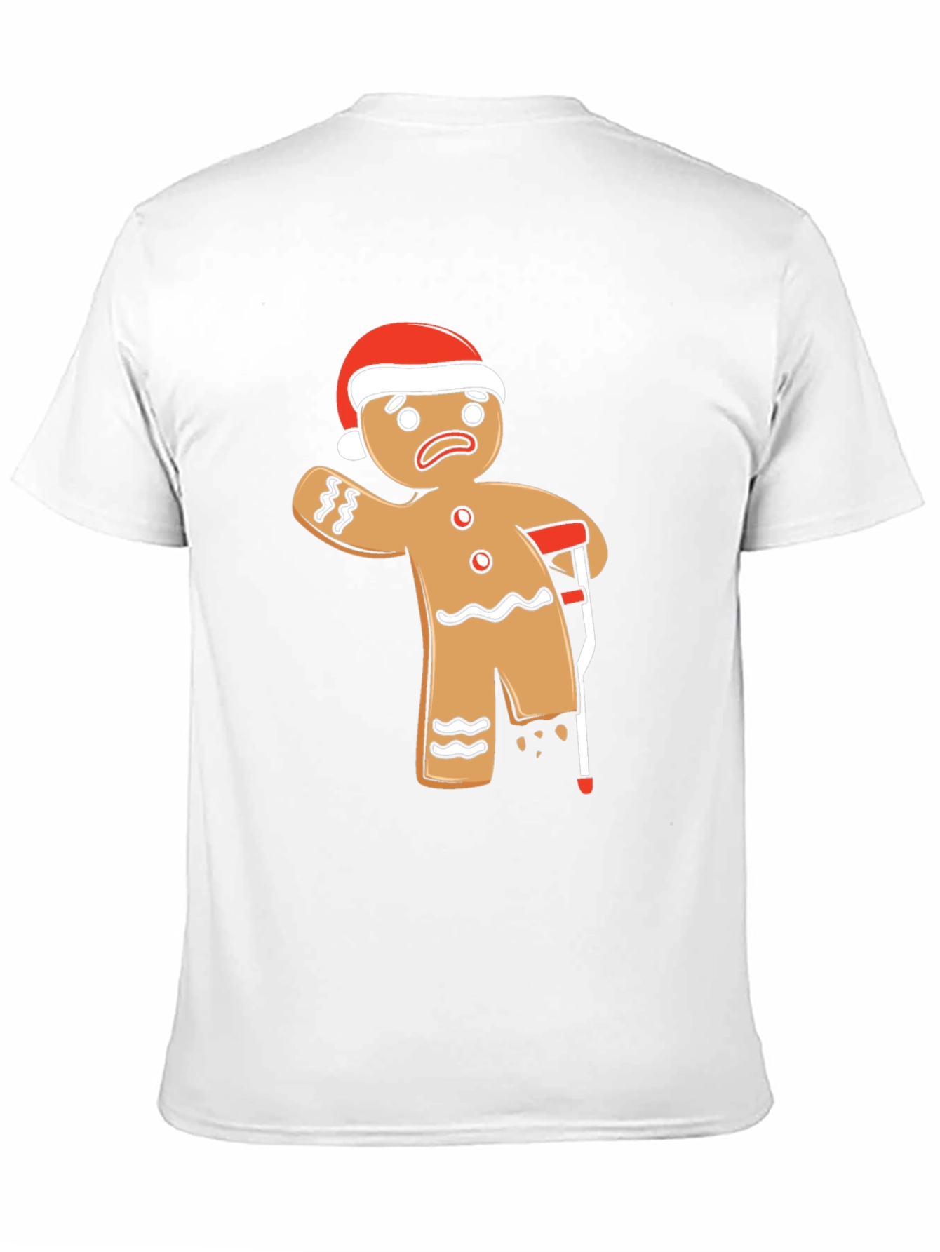 Funny Gingerbread Man Injury Christmas T-Shirt